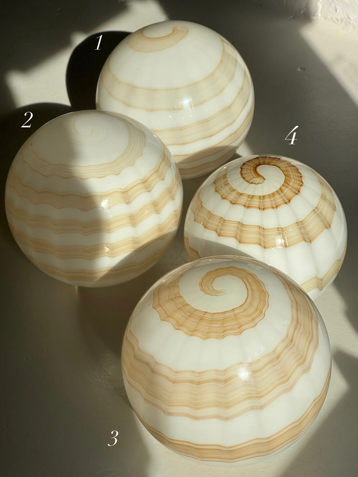 Vintage Murano Caramel Swirl Pendler