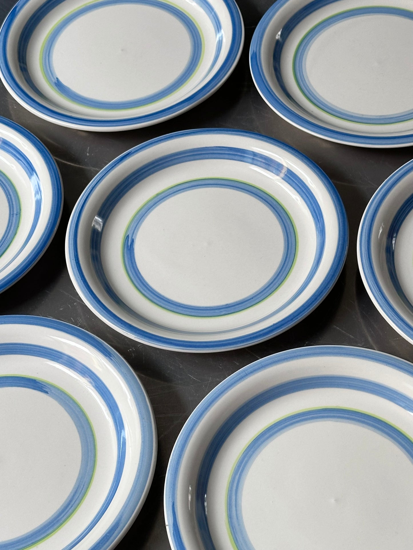 Italienske Stribede Tallerkener - Frokost