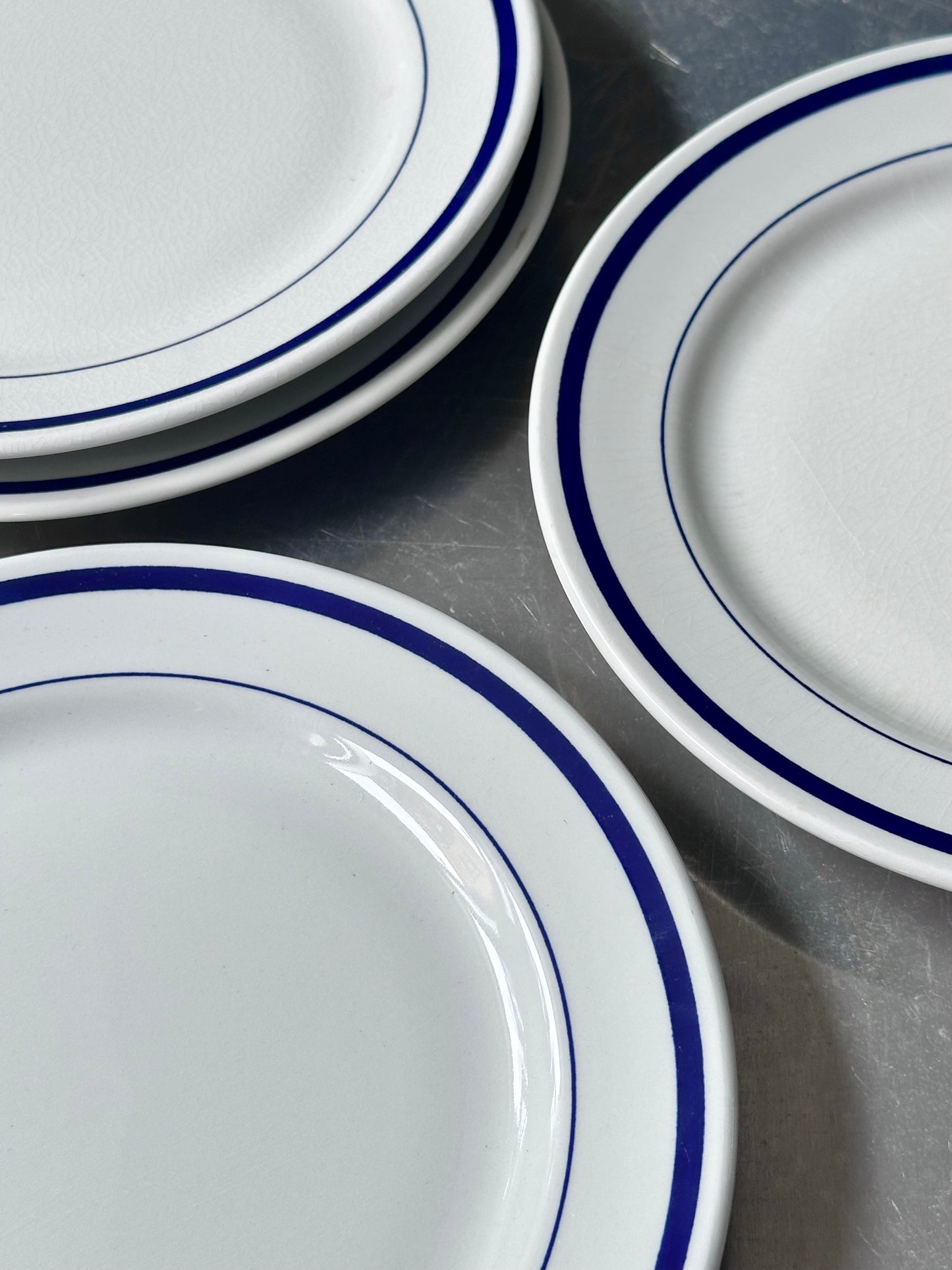 Blå Italienske Bistro Tallerkener - Frokost
