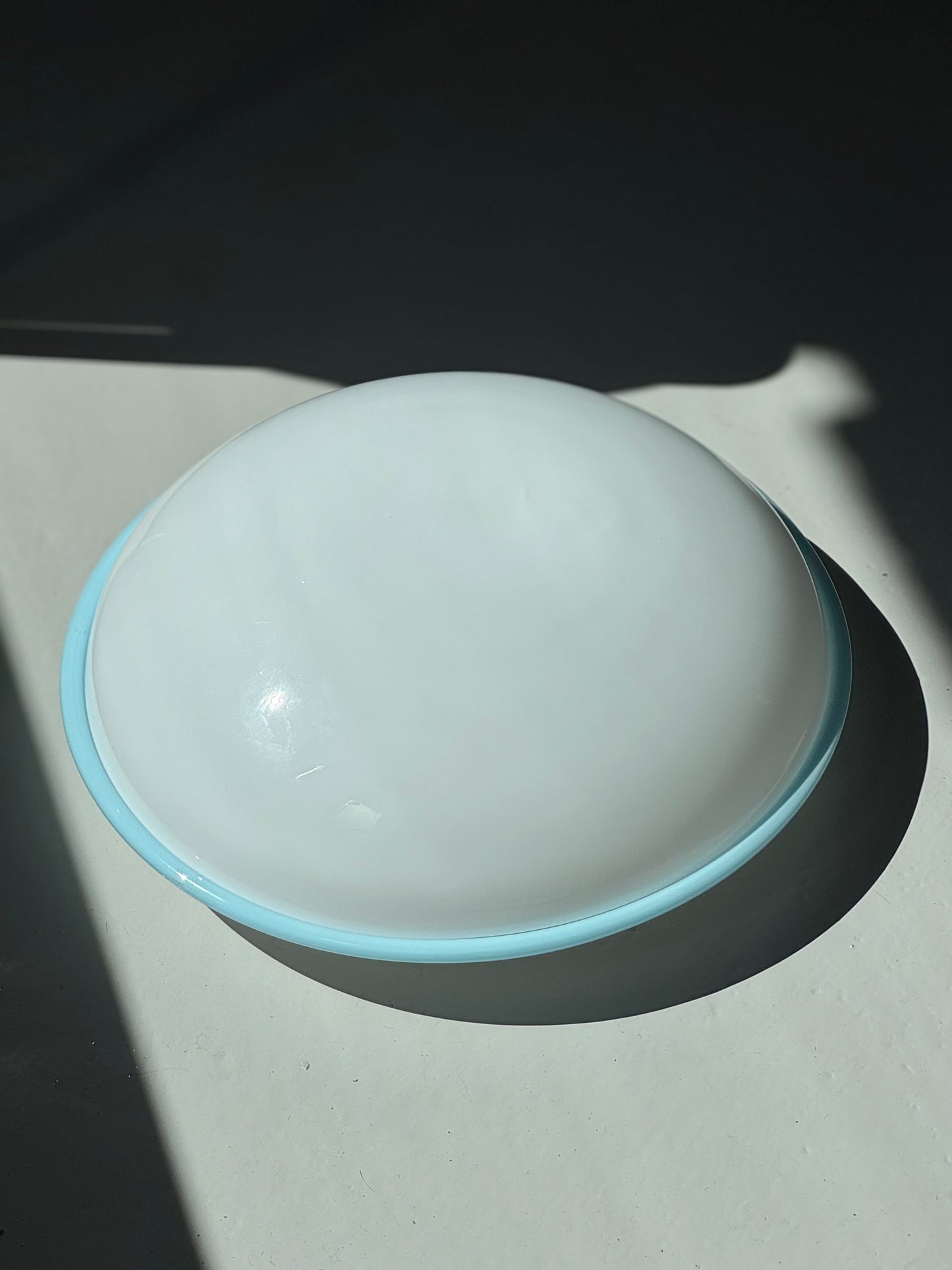 Vintage Murano Plafond - Lyseblå Kant