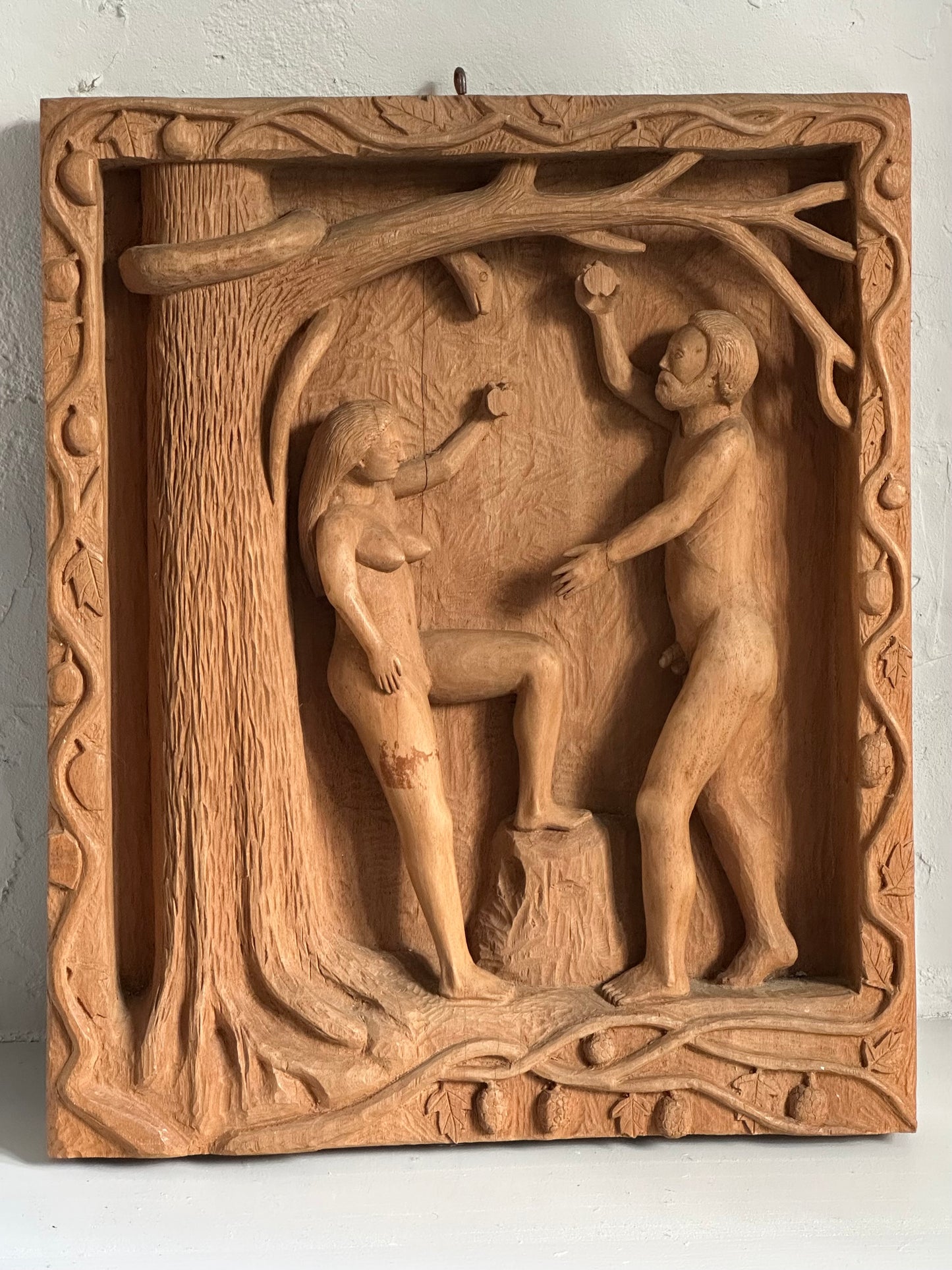 ADAM AND EVE - Relief I Træ
