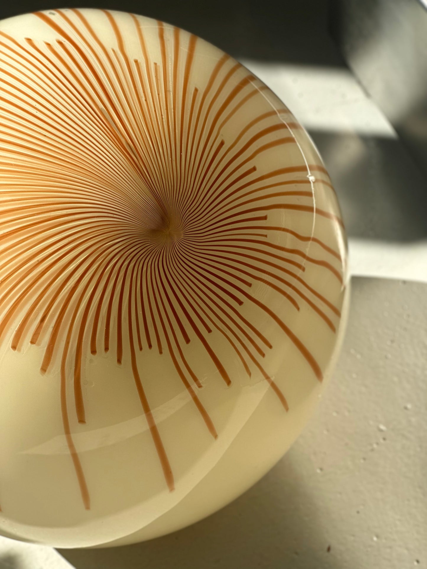 Vintage Murano Creme Pendel