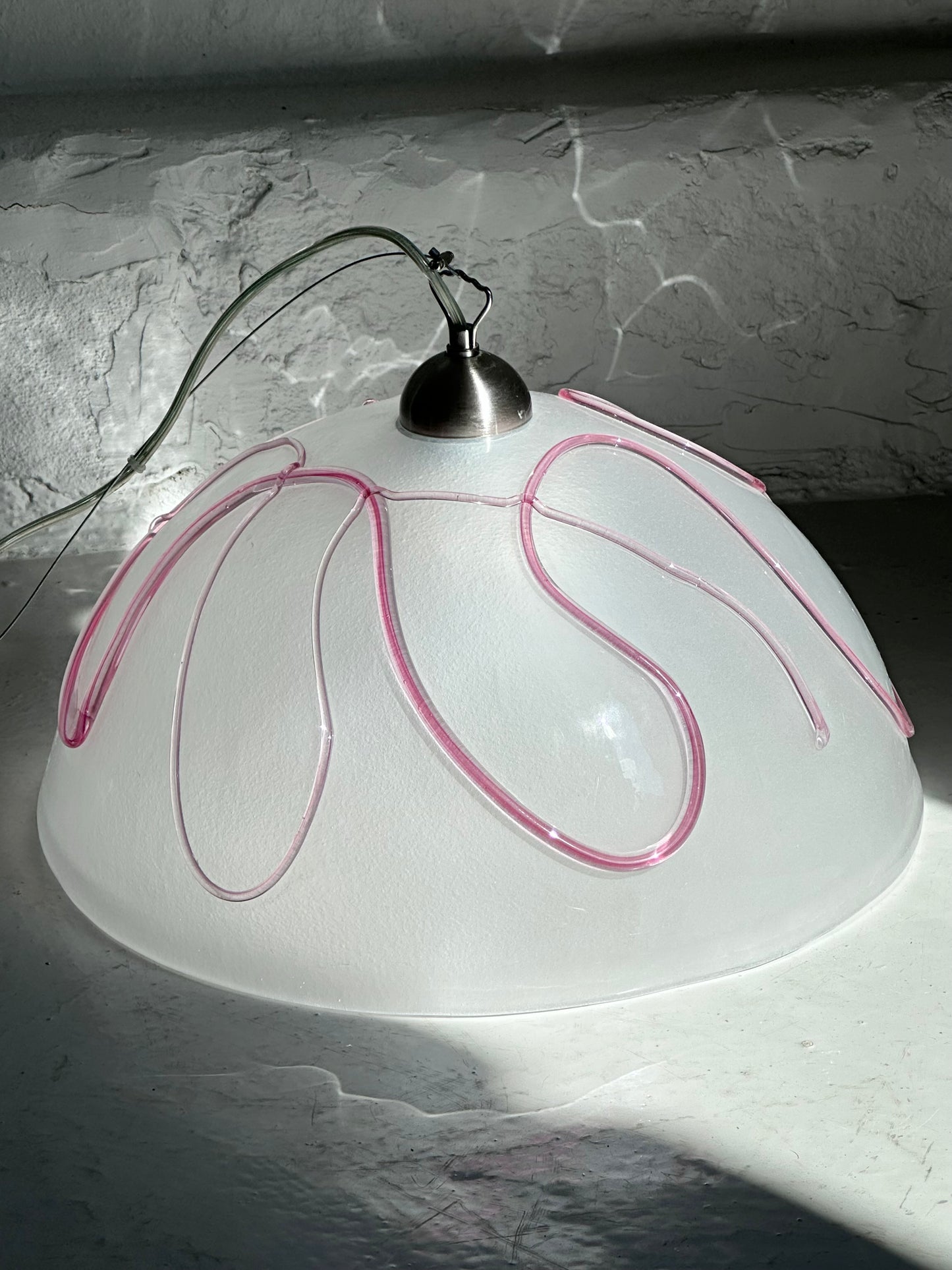 Italiensk Pink Splash Lampe