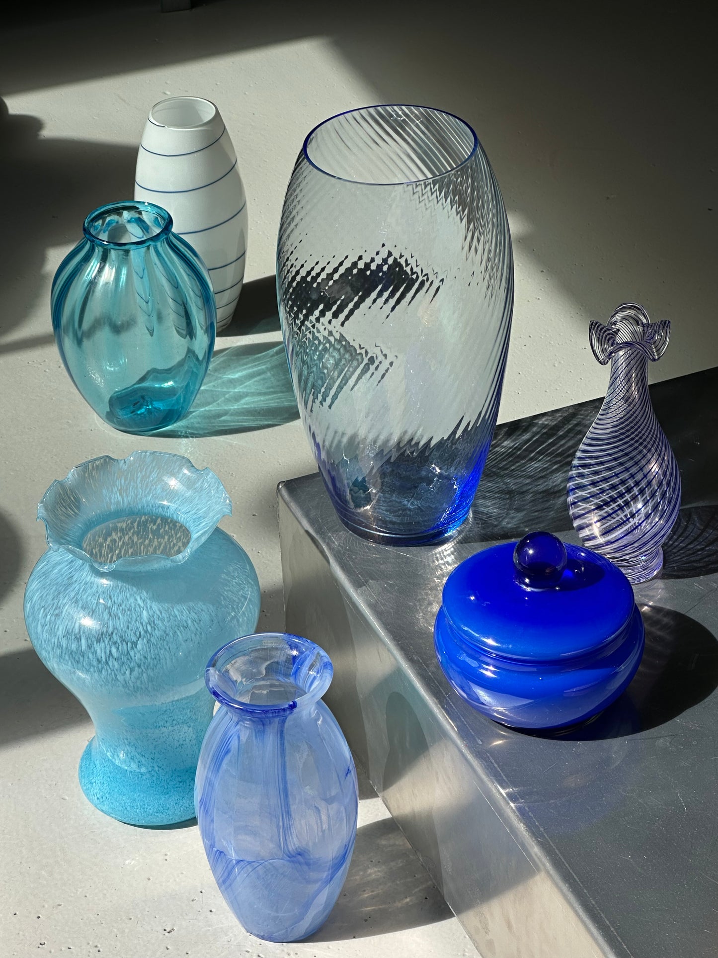 Lyseblå Confetti Vase
