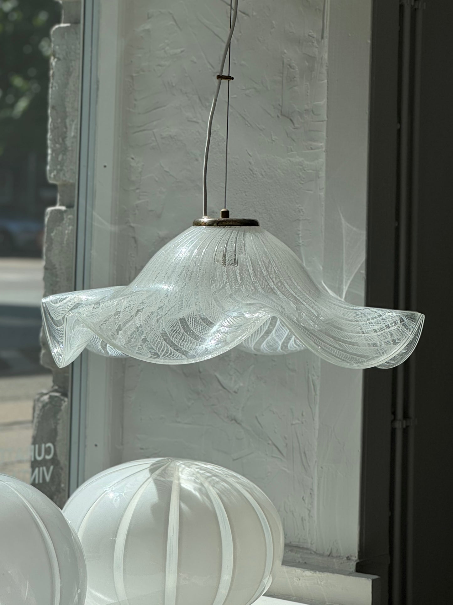 Vintage Murano Wavy Pendel