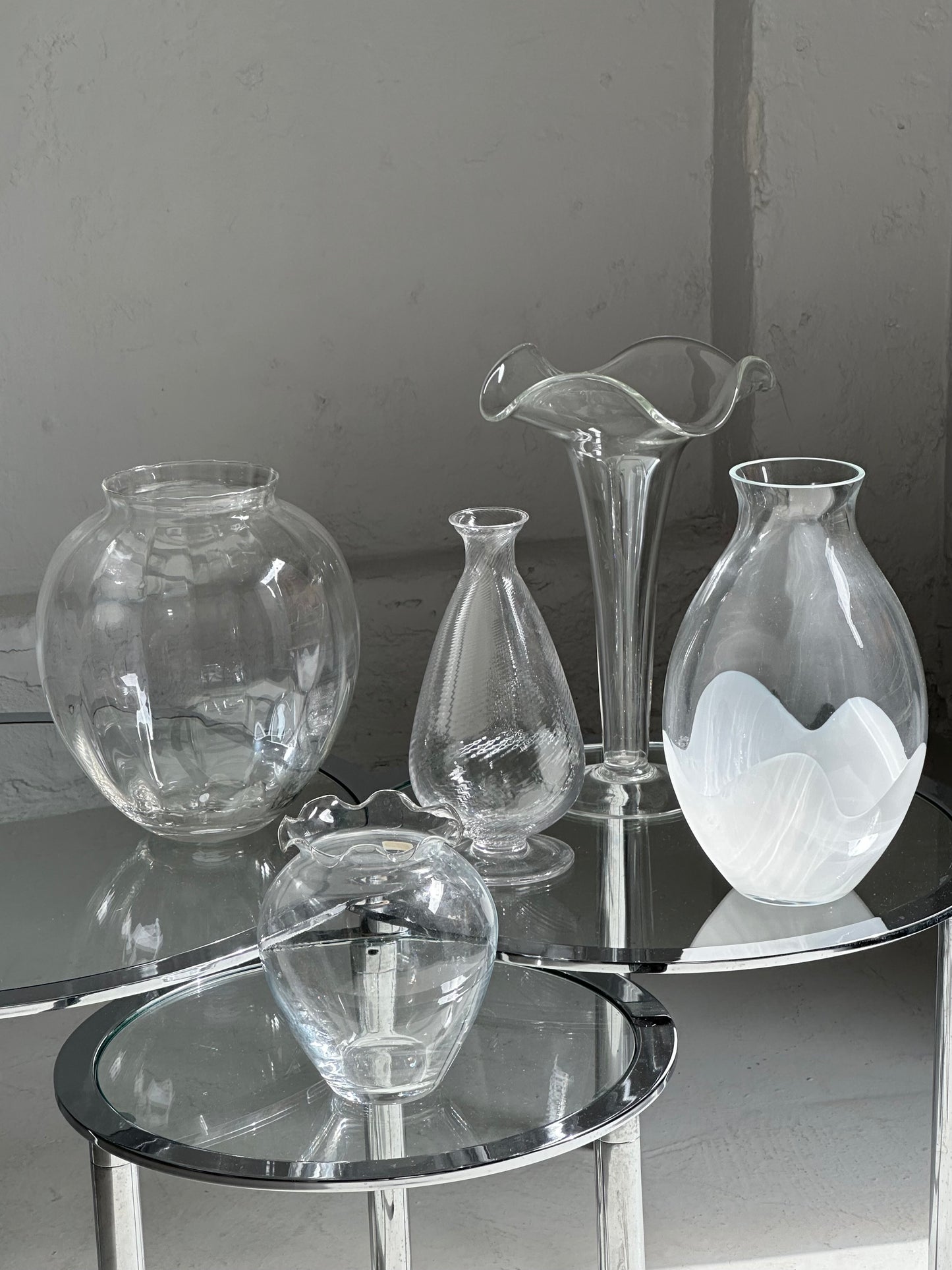 Swirly Klar Vase