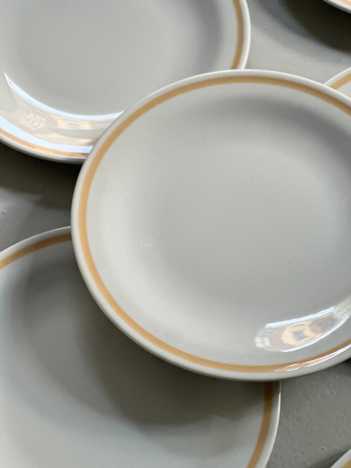 Italienske Bistro Tallerkener - Grøn/Gul