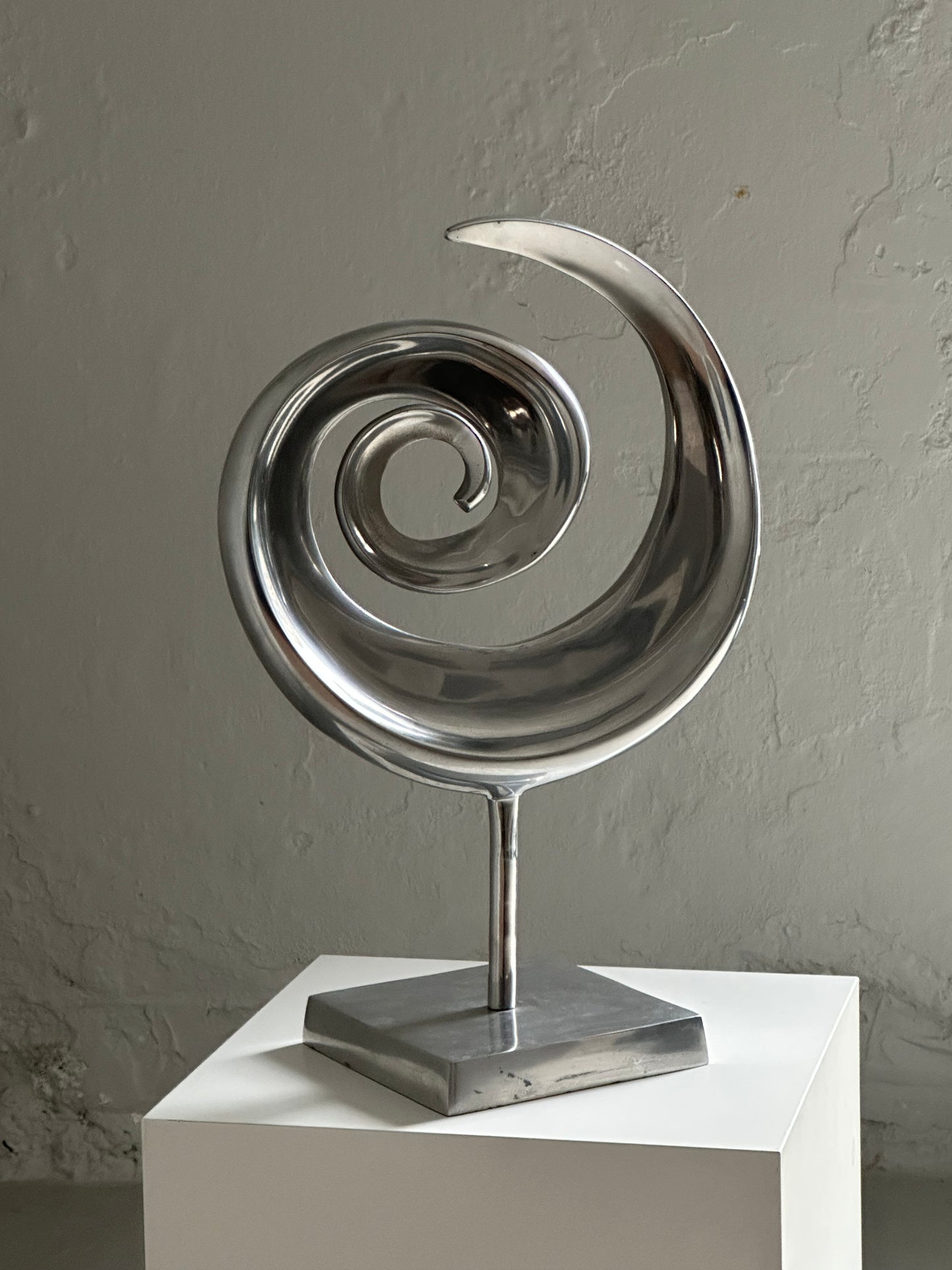 Vintage Alu Skulptur