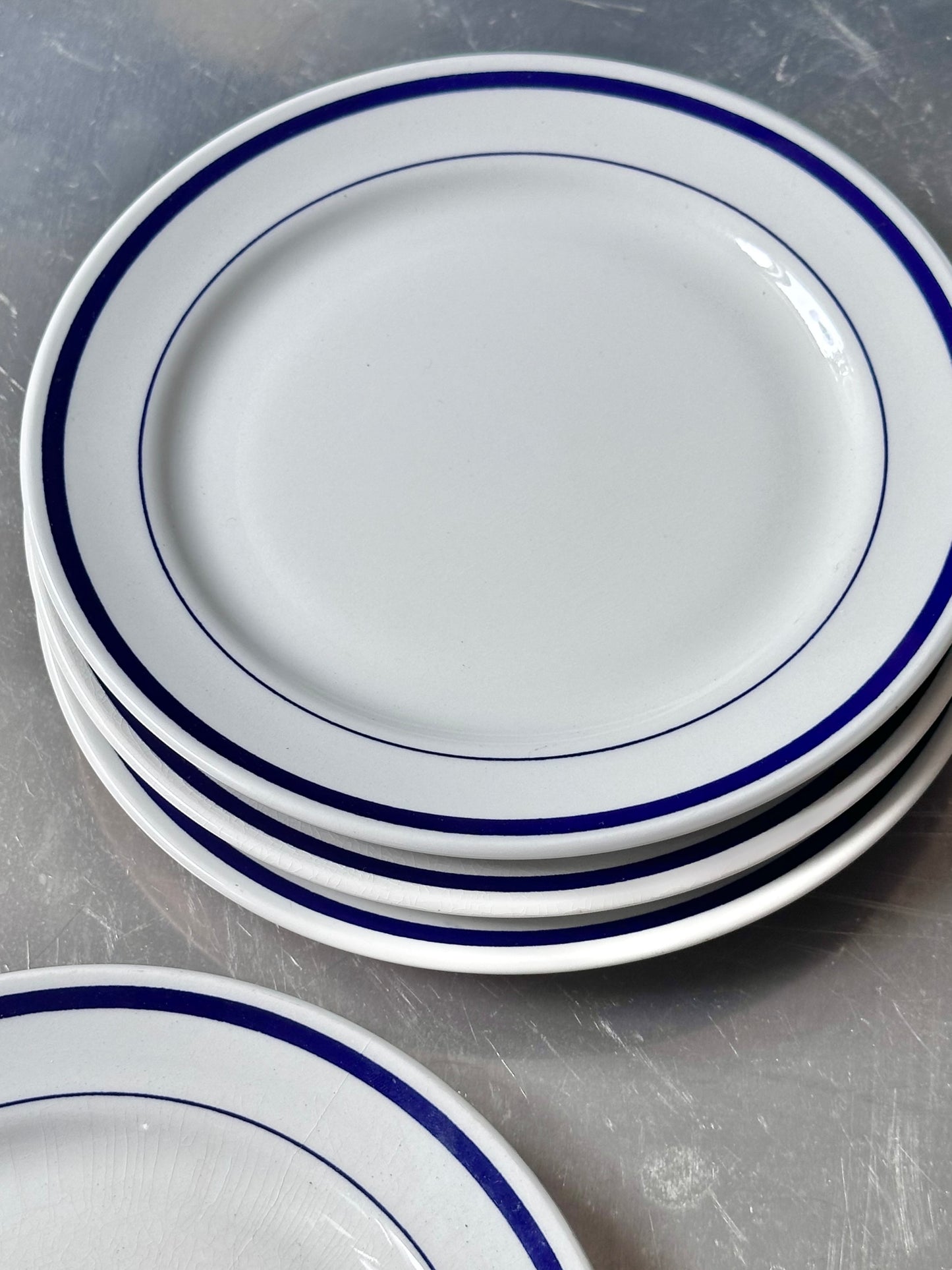 Blå Italienske Bistro Tallerkener - Frokost