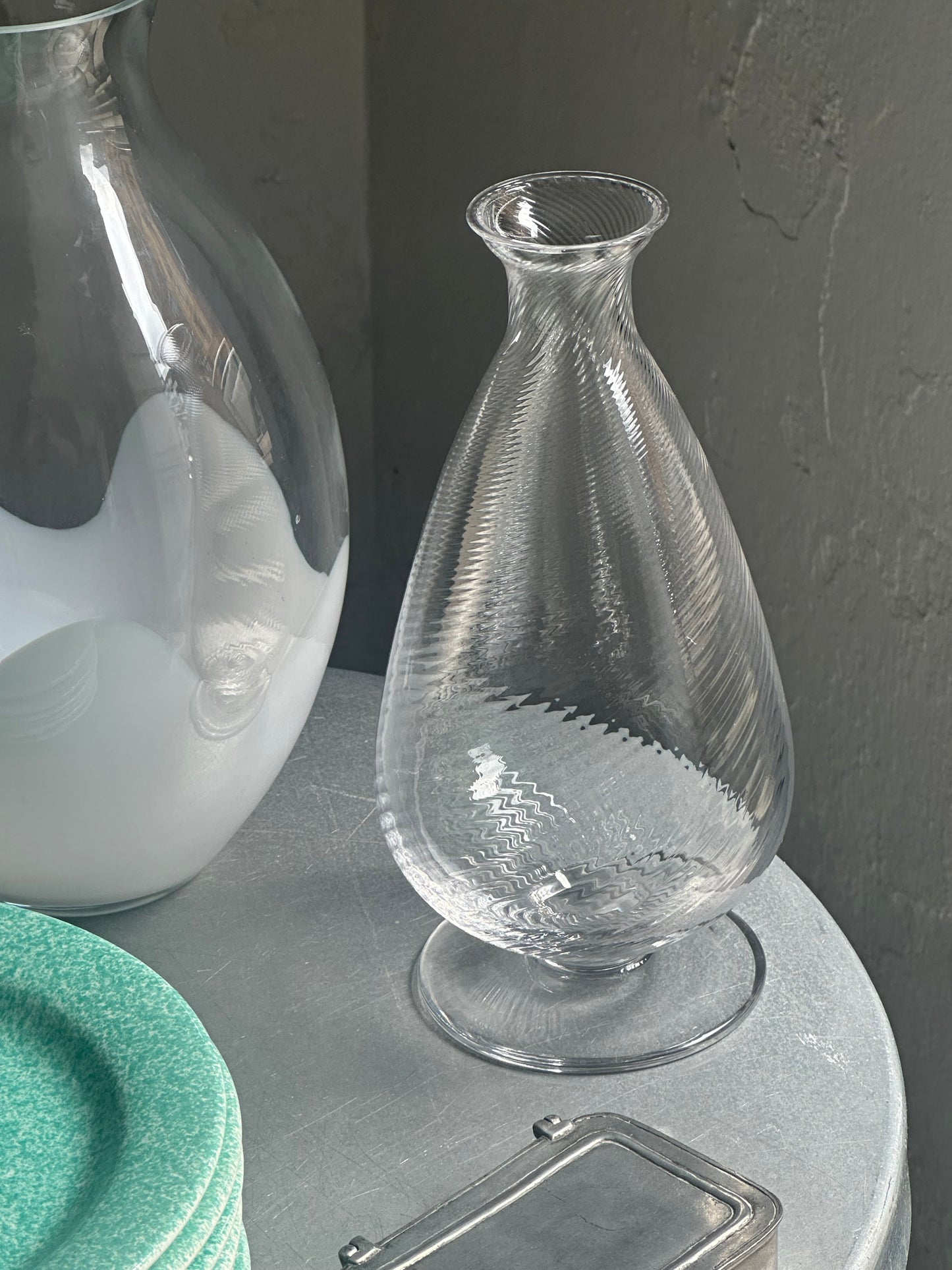 Swirly Klar Vase