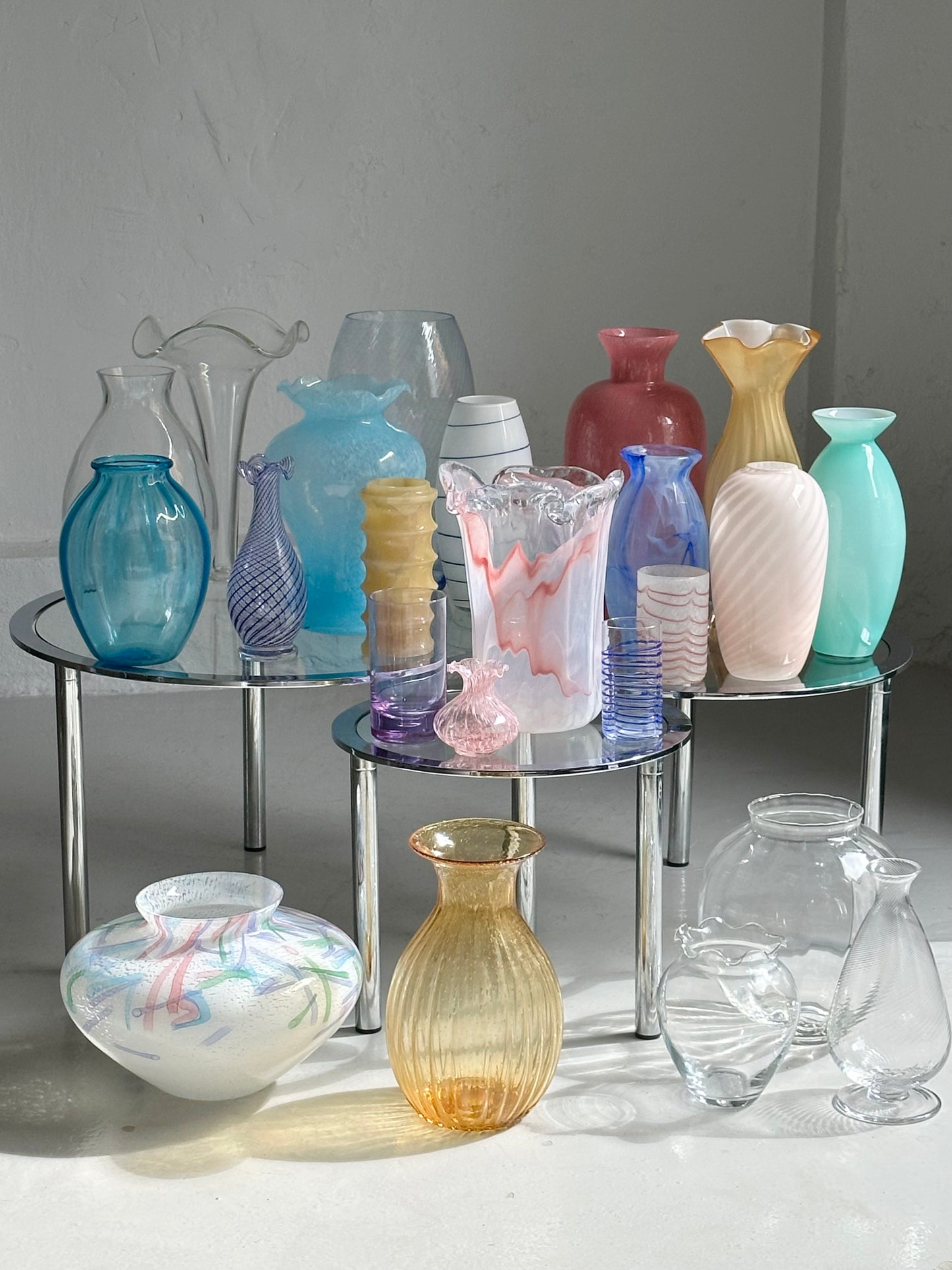 Lille Swirl Vase - Lyserød