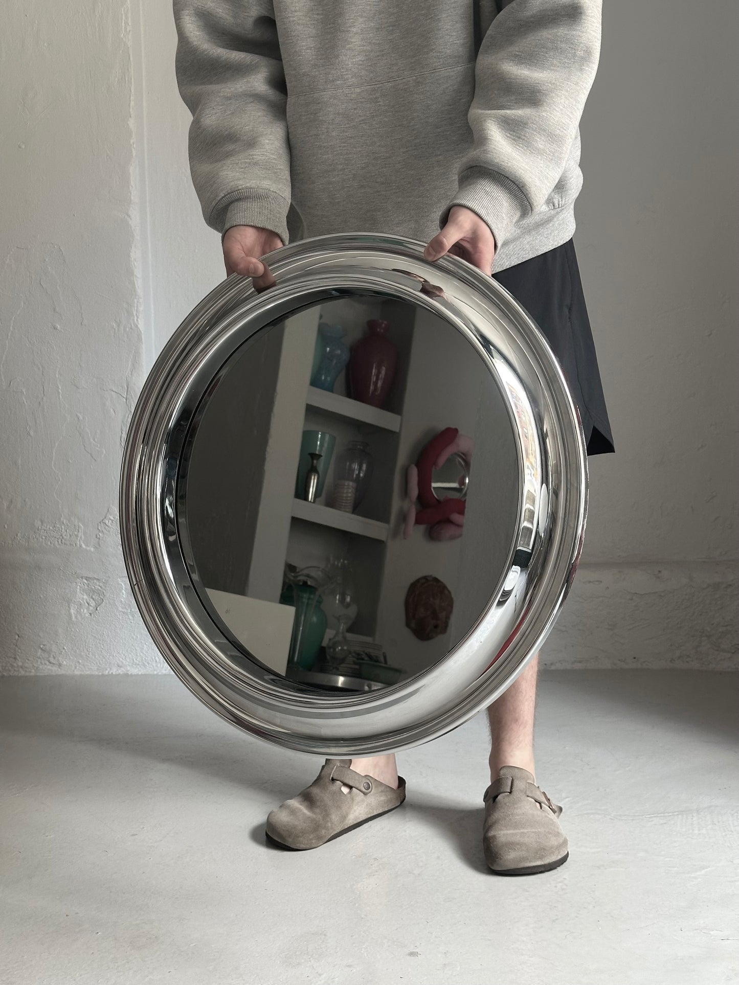 Vintage Spejl I Krom
