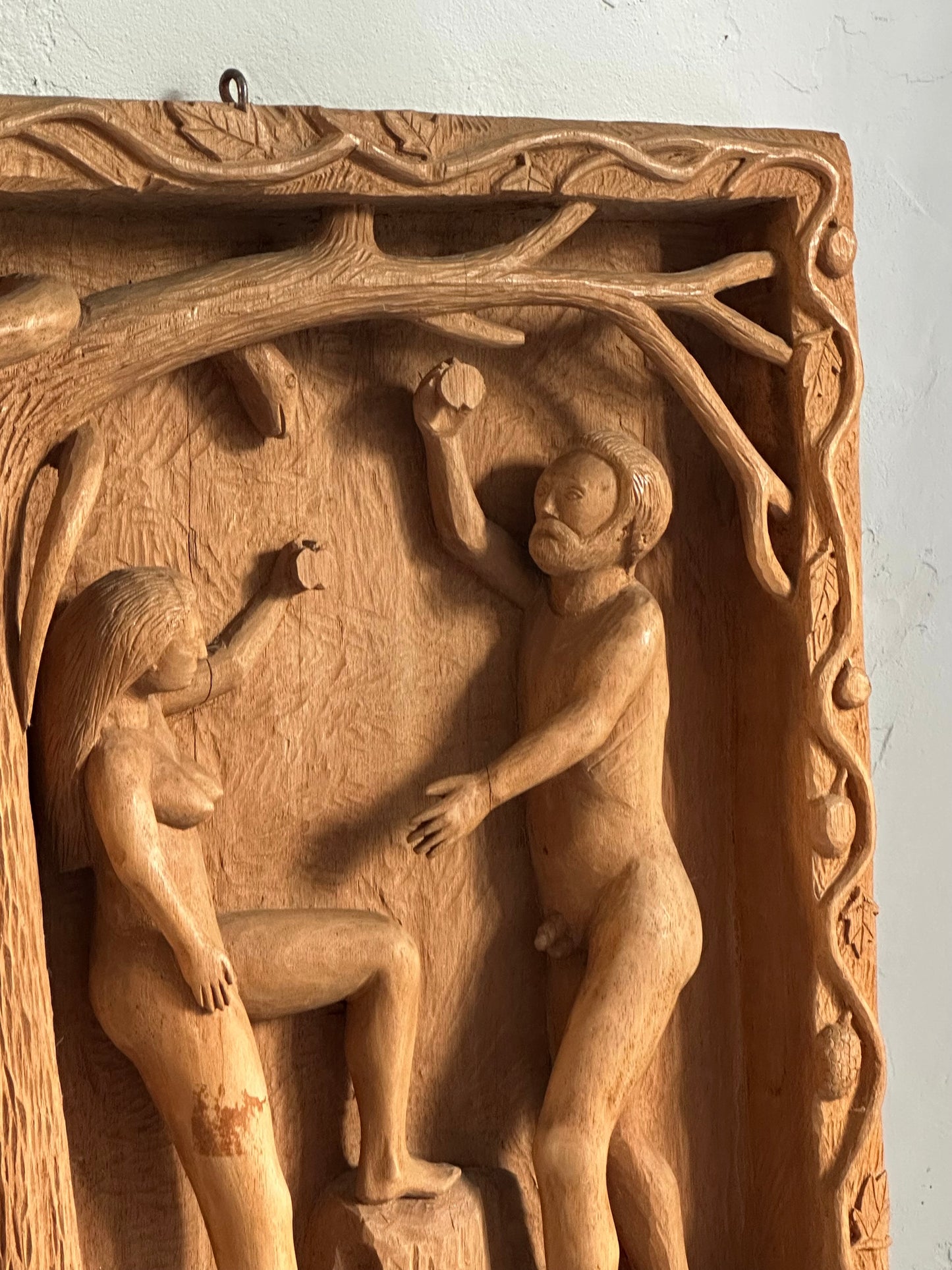 ADAM AND EVE - Relief I Træ