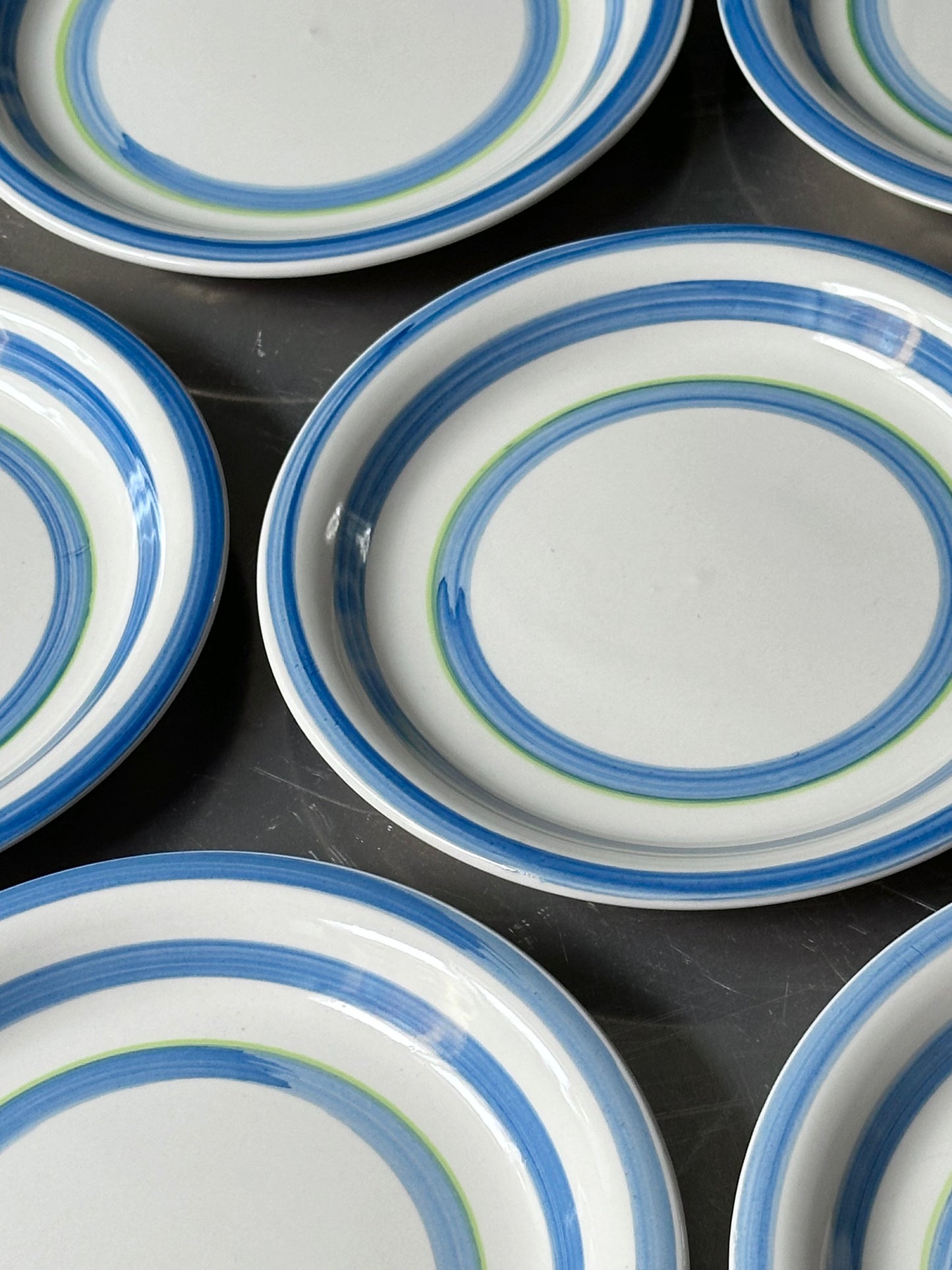 Italienske Stribede Tallerkener - Frokost