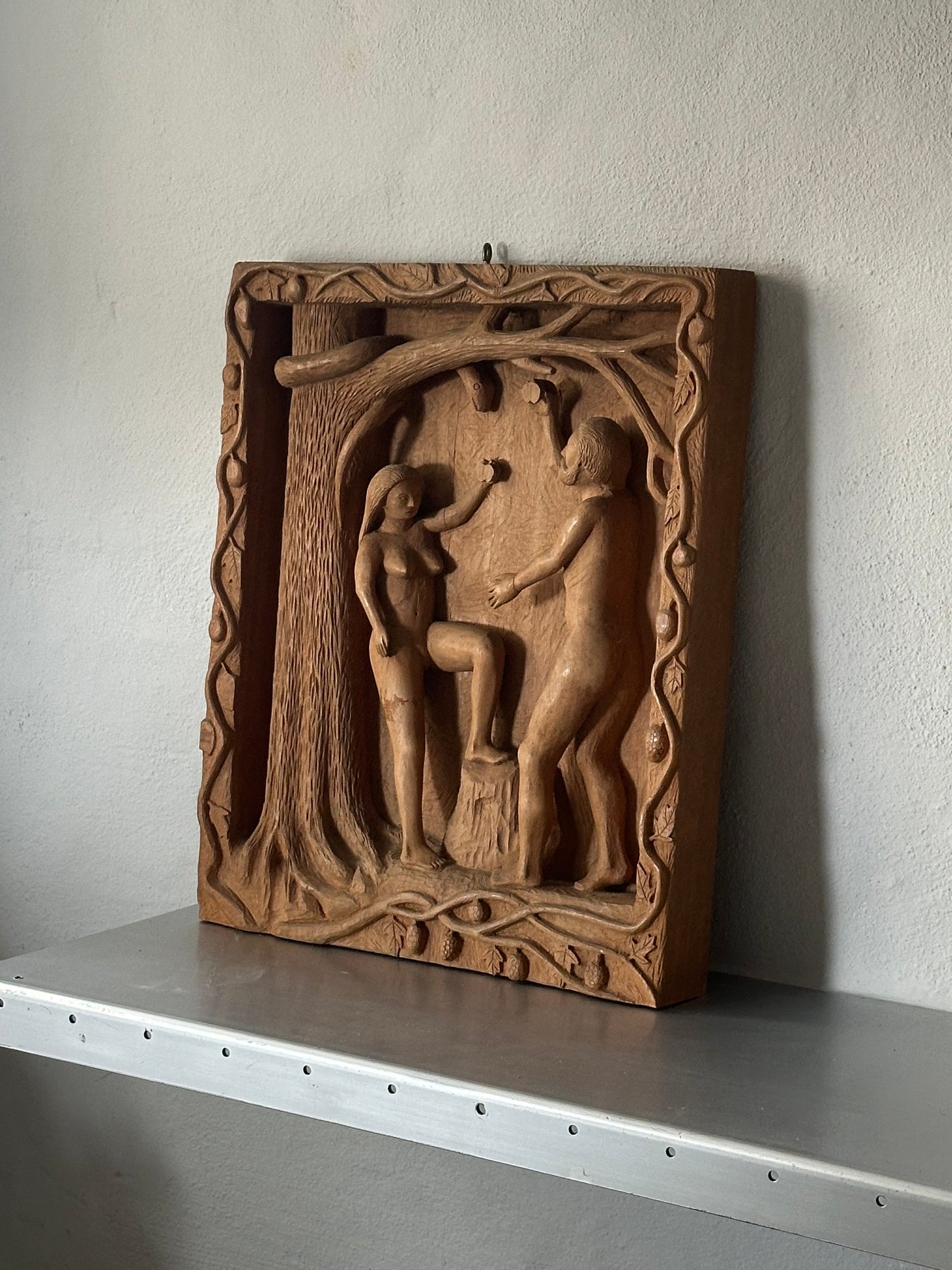 ADAM AND EVE - Relief I Træ