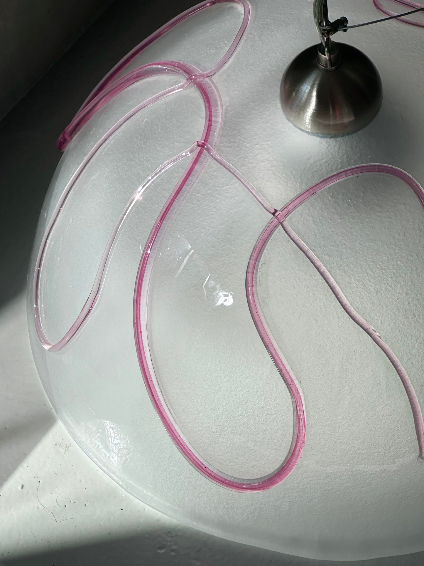 Italiensk Pink Splash Lampe