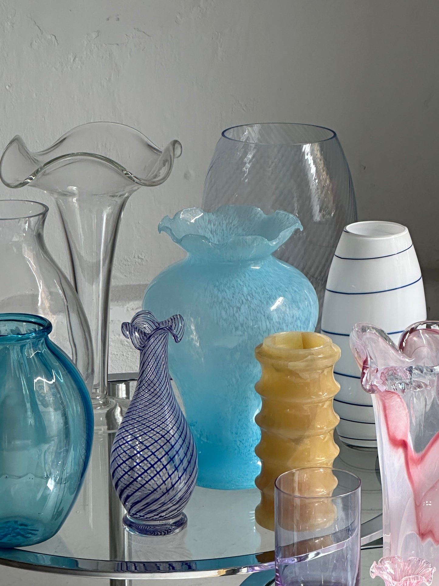 Lyseblå Confetti Vase