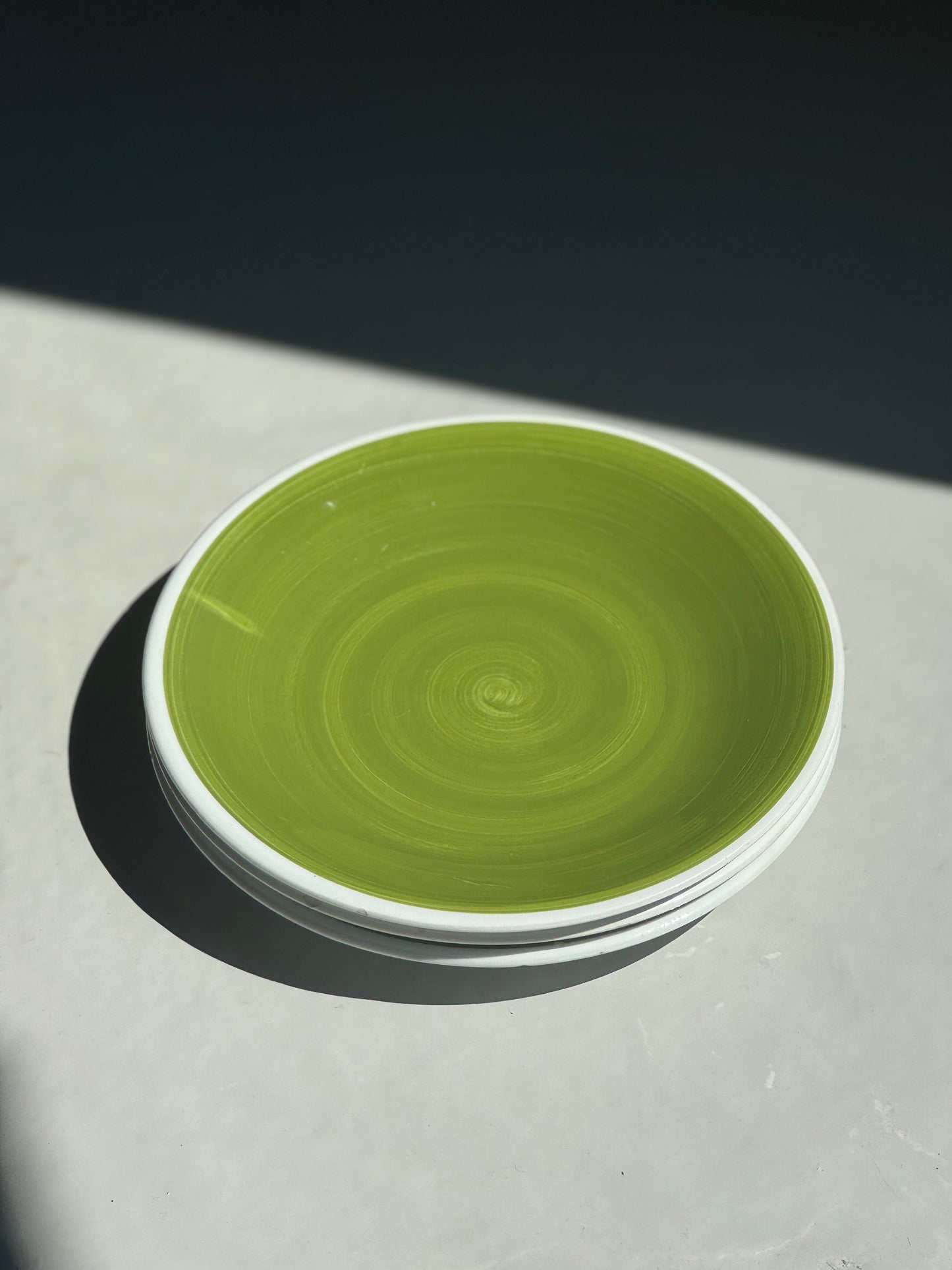 Grønne Swirl Tallerkener
