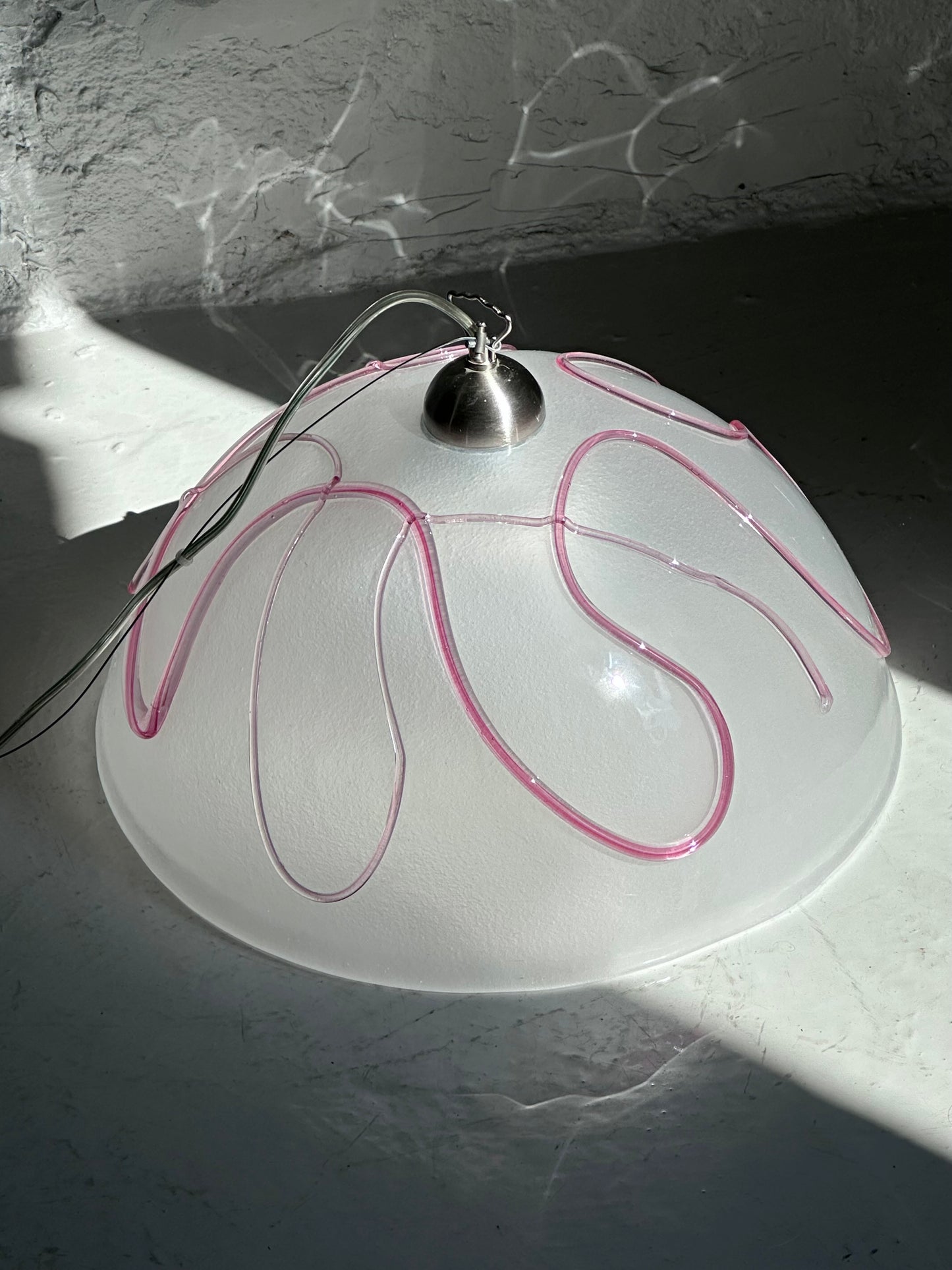 Italiensk Pink Splash Lampe
