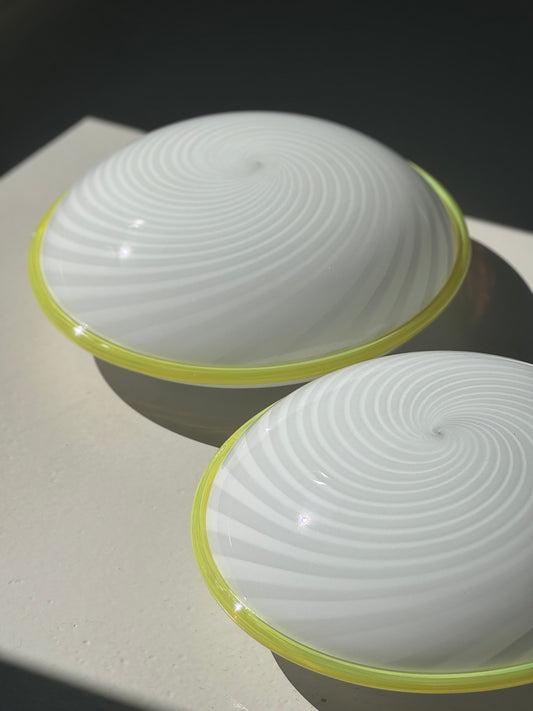Vintage Murano Swirl Plafonder