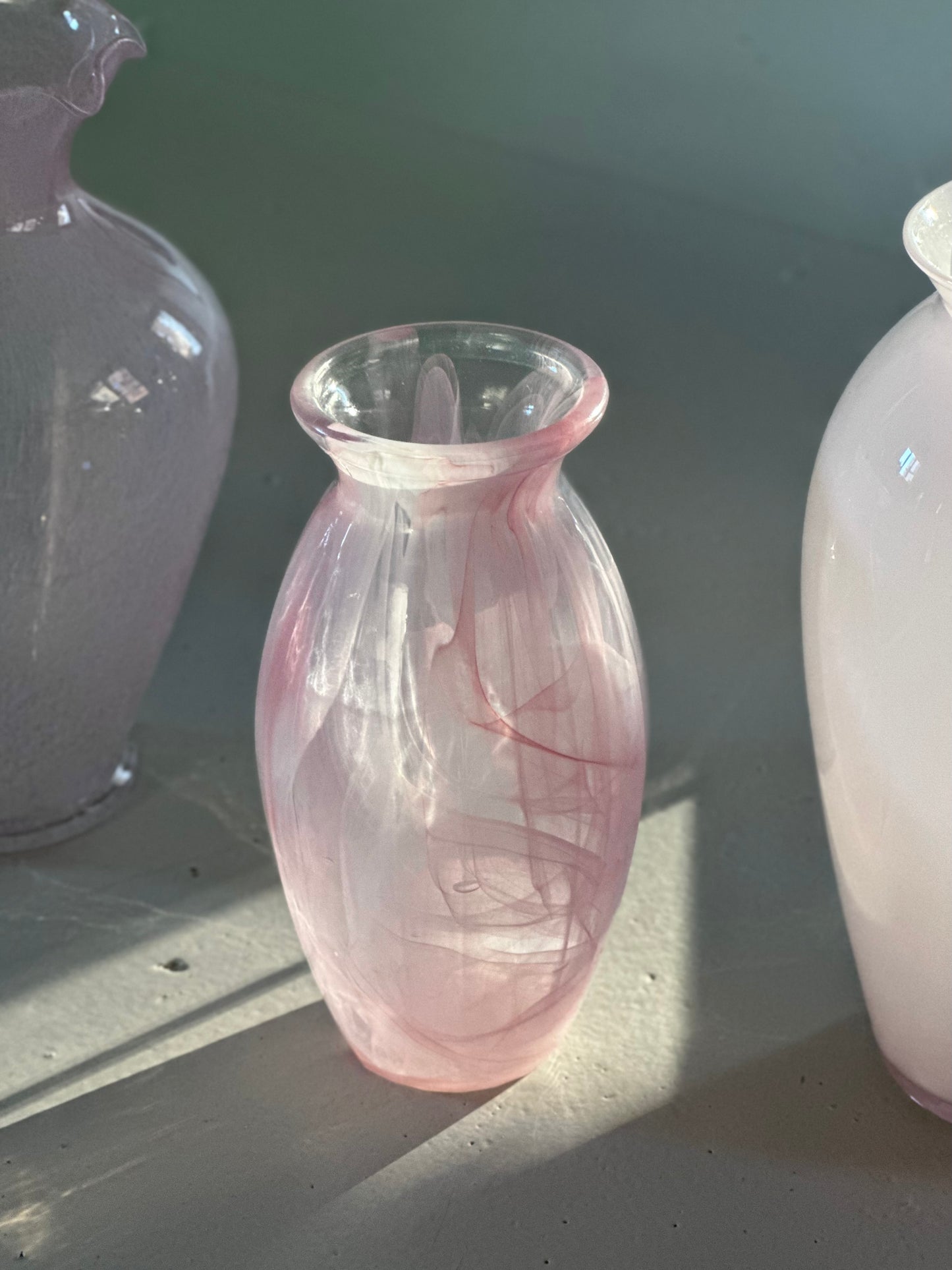 Lyserød Italiensk Swirl Vase