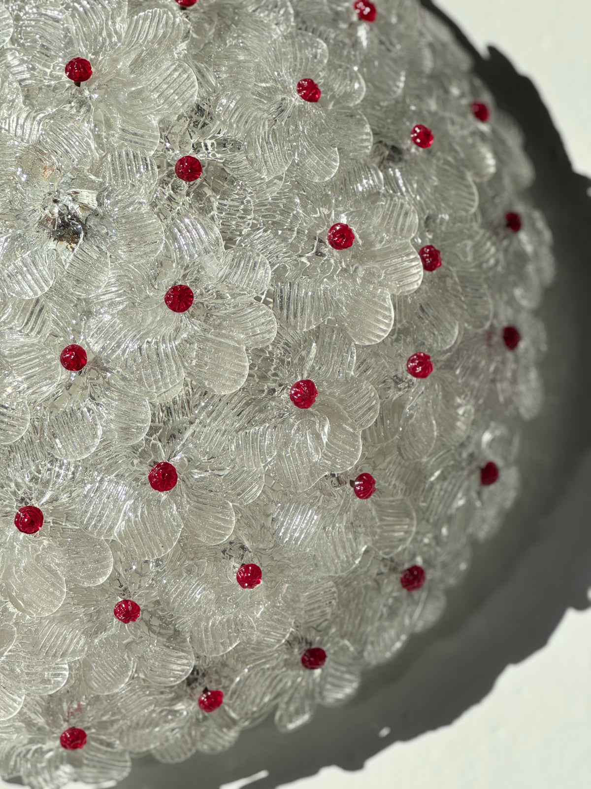 Vintage Murano Blomster Lampe