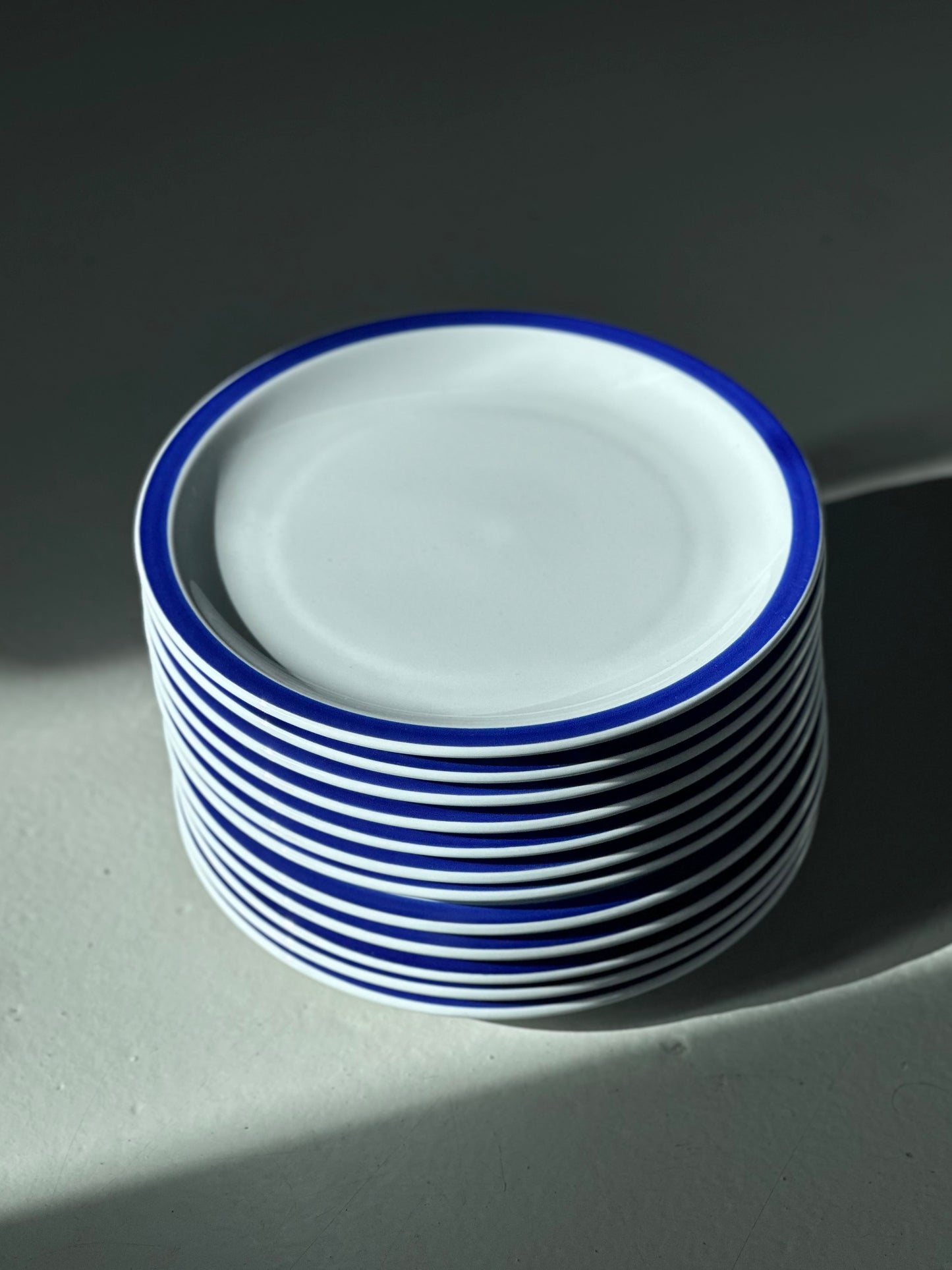 Vintage Bistro Stel - Blå Tyk Kant