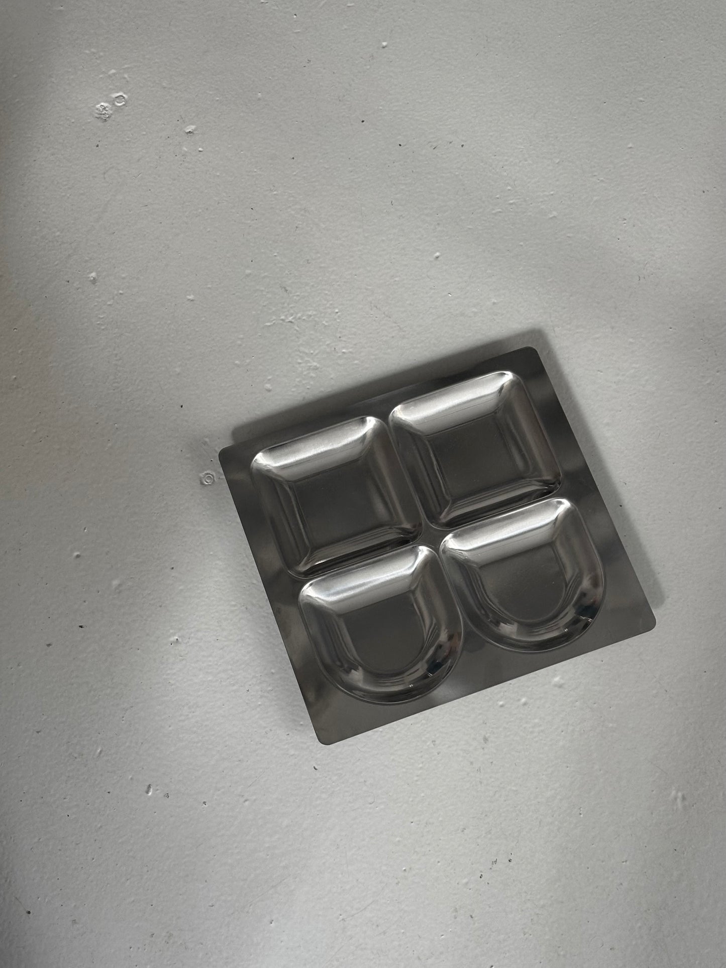 Italiensk Vintage Stål Fad #1