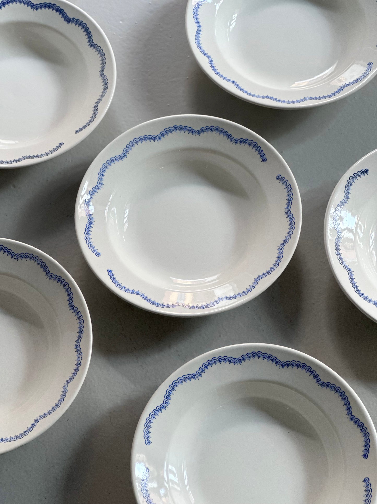 Italienske Spiral Tallerkener