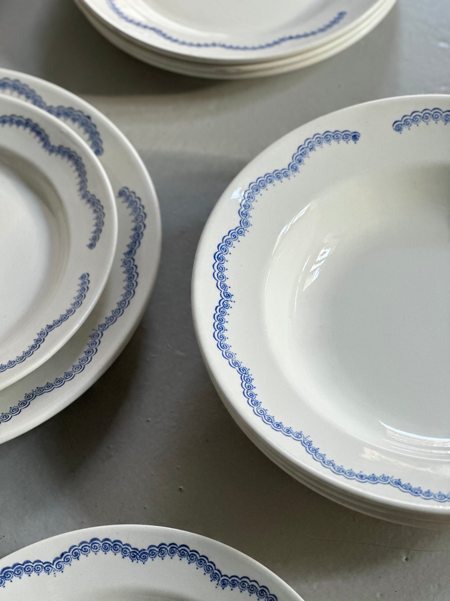 Italienske Spiral Tallerkener