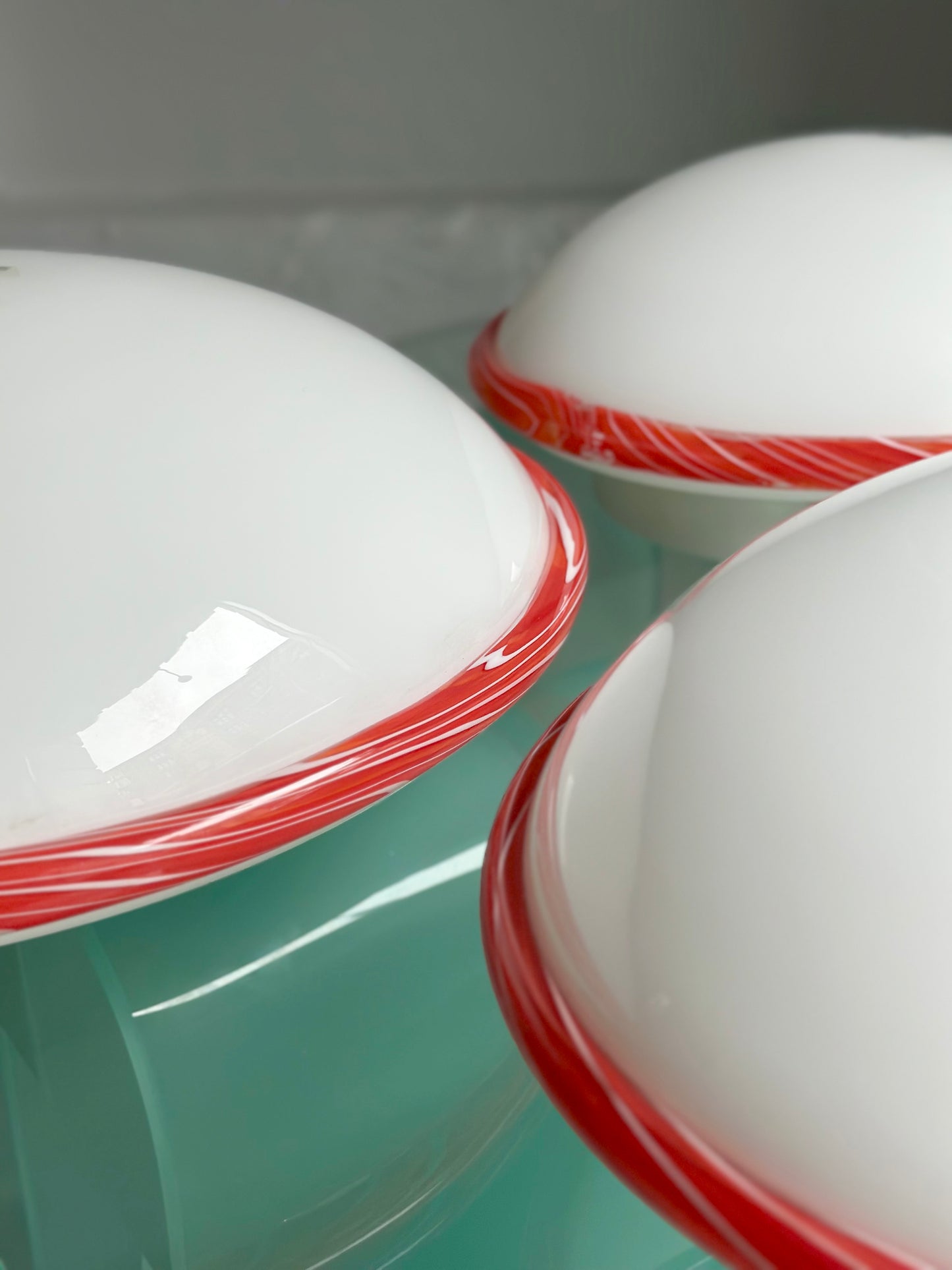 Vintage Murano Plafonder - Bolsjestribet/Swirly kant