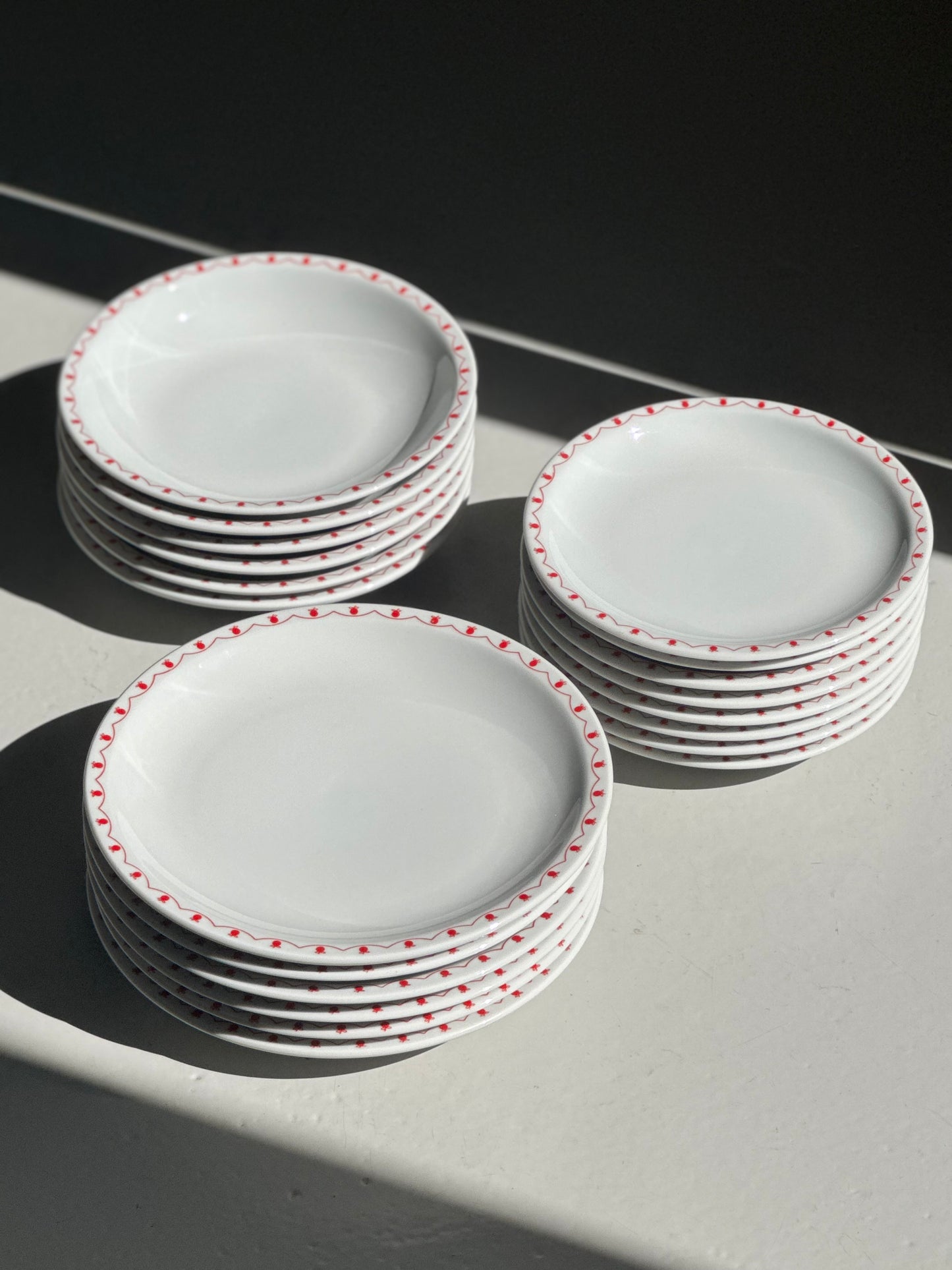 Vintage Æble-Bistro Tallerkener