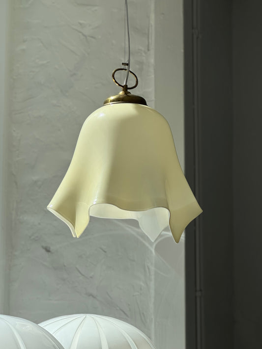 Creme / Lysegul Vintage Pendel