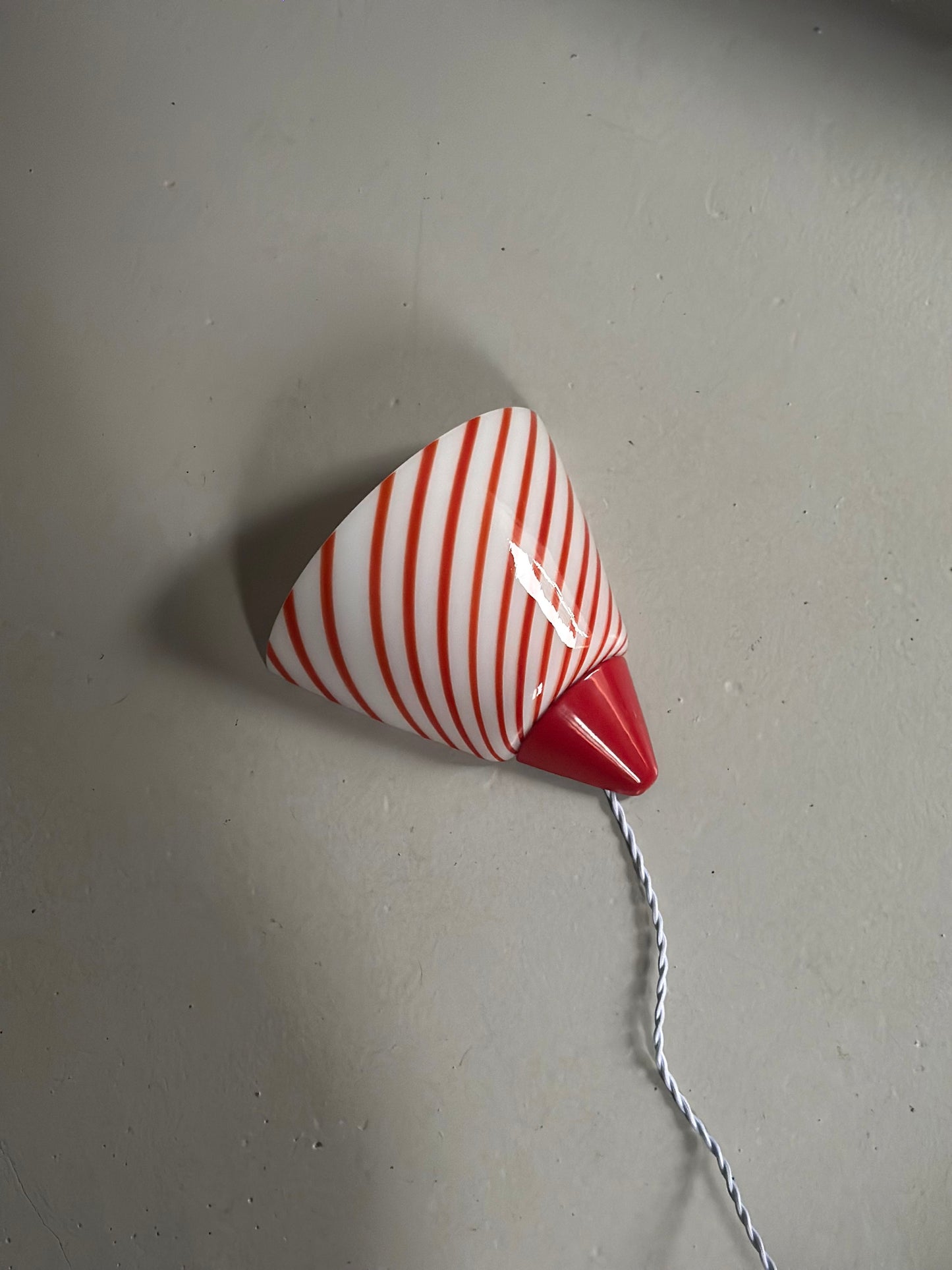 Bolsjestribet Vintage Murano Vælglampe