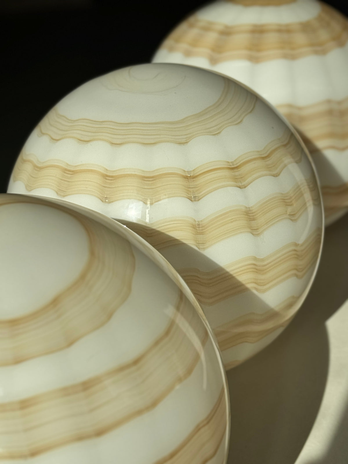 Vintage Murano Caramel Swirl Pendler