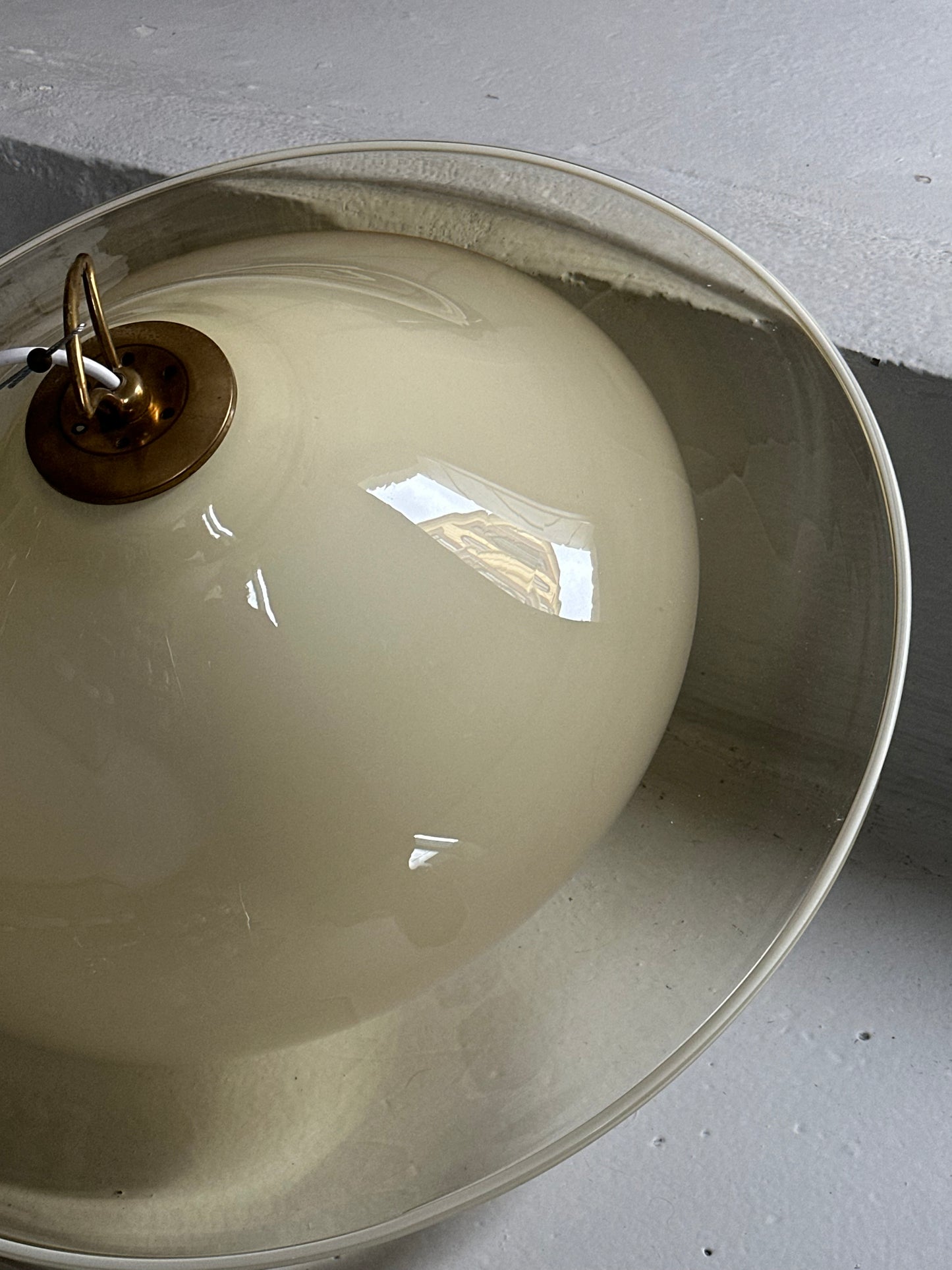 Vintage Murano Pendel - Creme