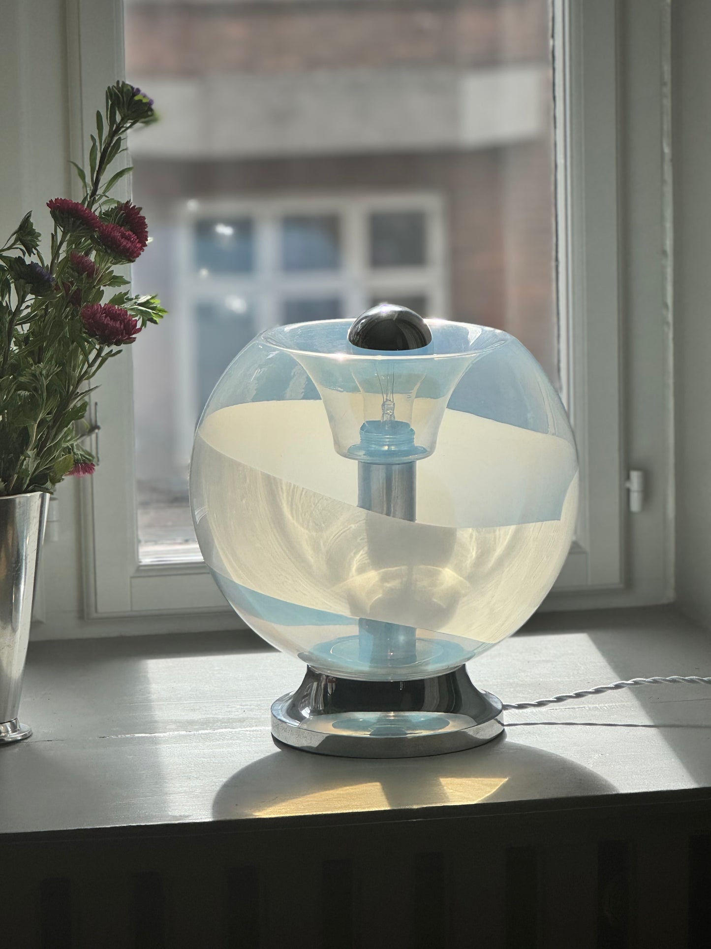 Vintage Murano x Krom Bordlampe