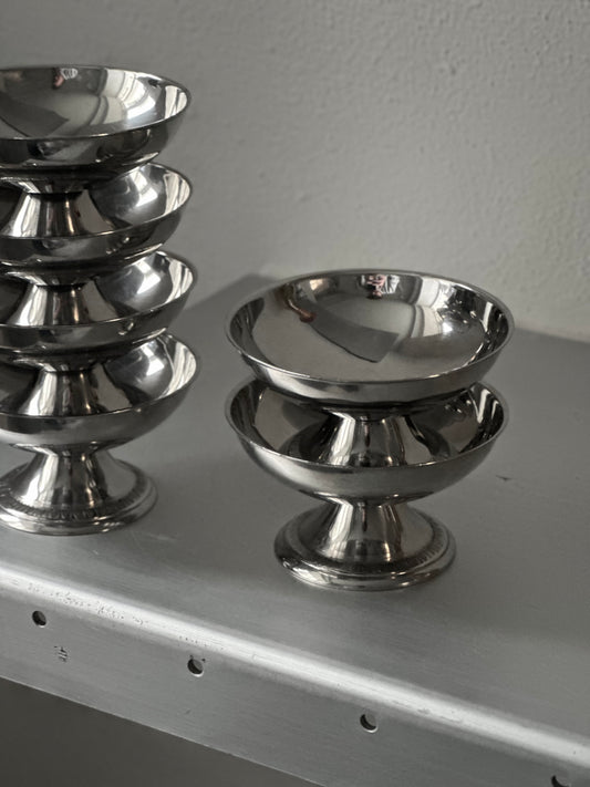 Vintage Skål Ståle På Fod - m. Mønster