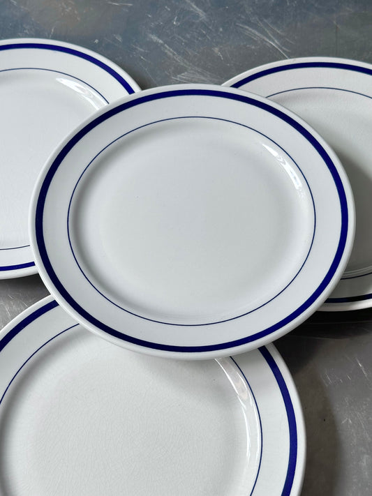 Blå Italienske Bistro Tallerkener - Frokost