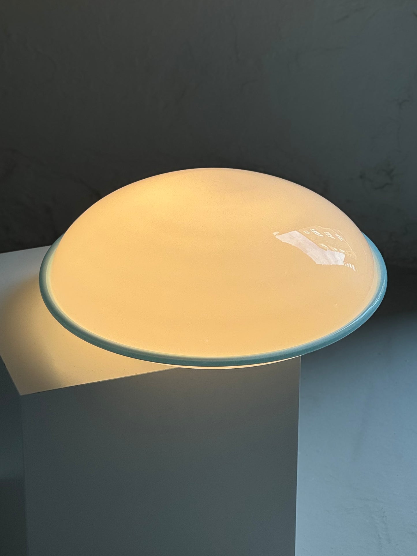 Vintage Murano Plafond - Lyseblå Kant