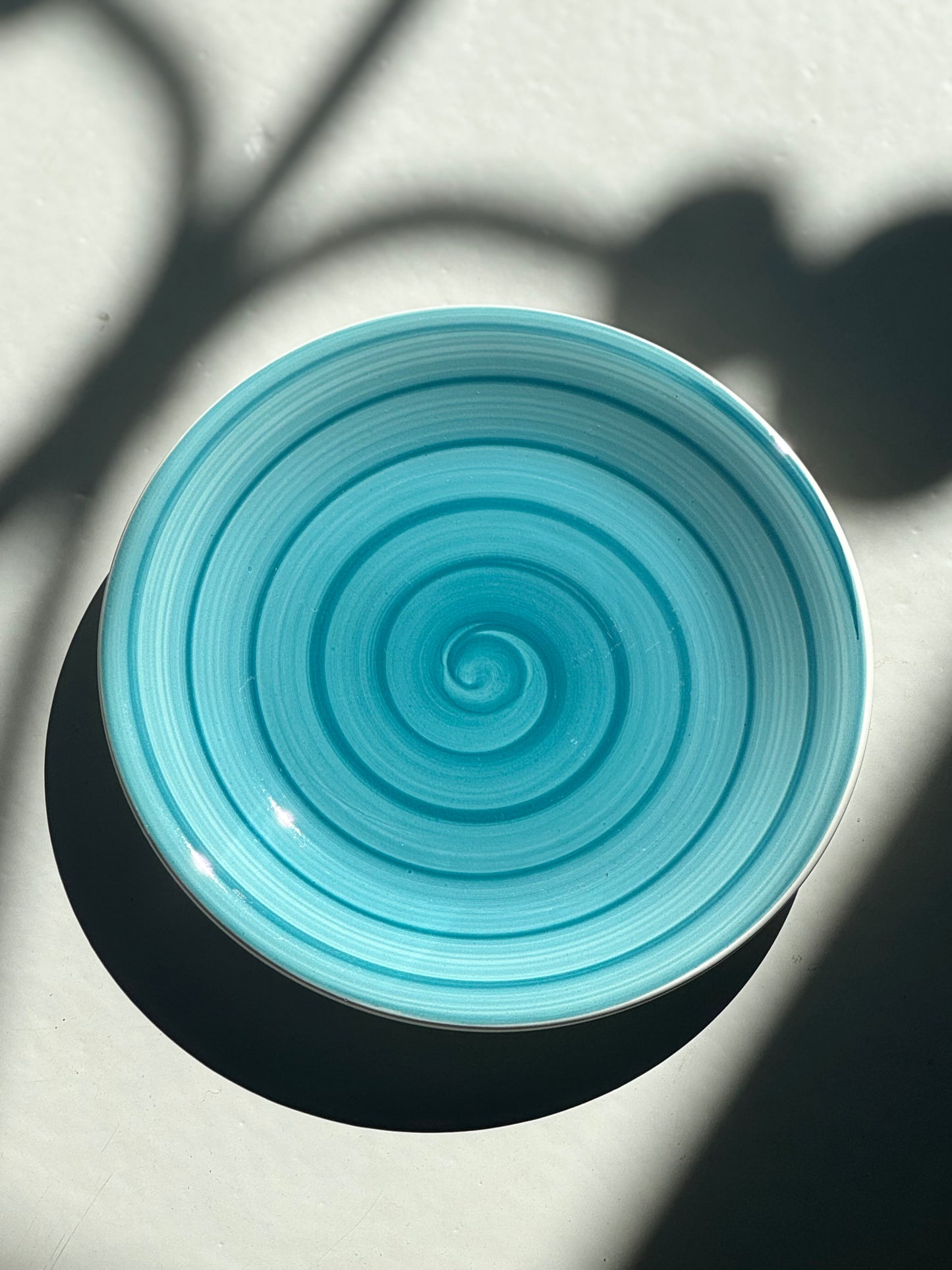 Håndmalet Swirl Tallerken