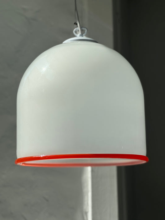 Vintage Murano Pendel - Rød Kant