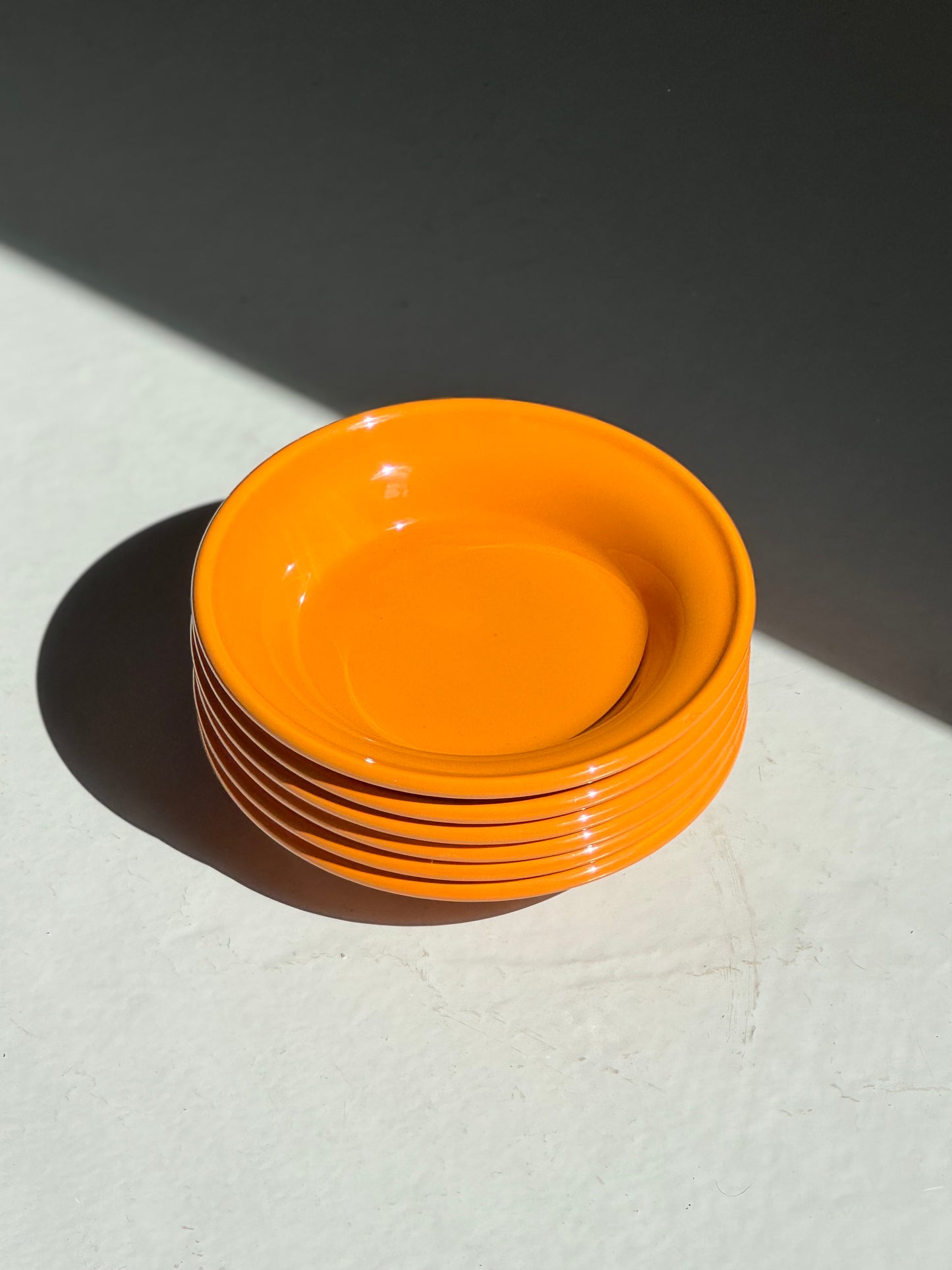 Chunky Dybe Tallerkener - Brændt Orange