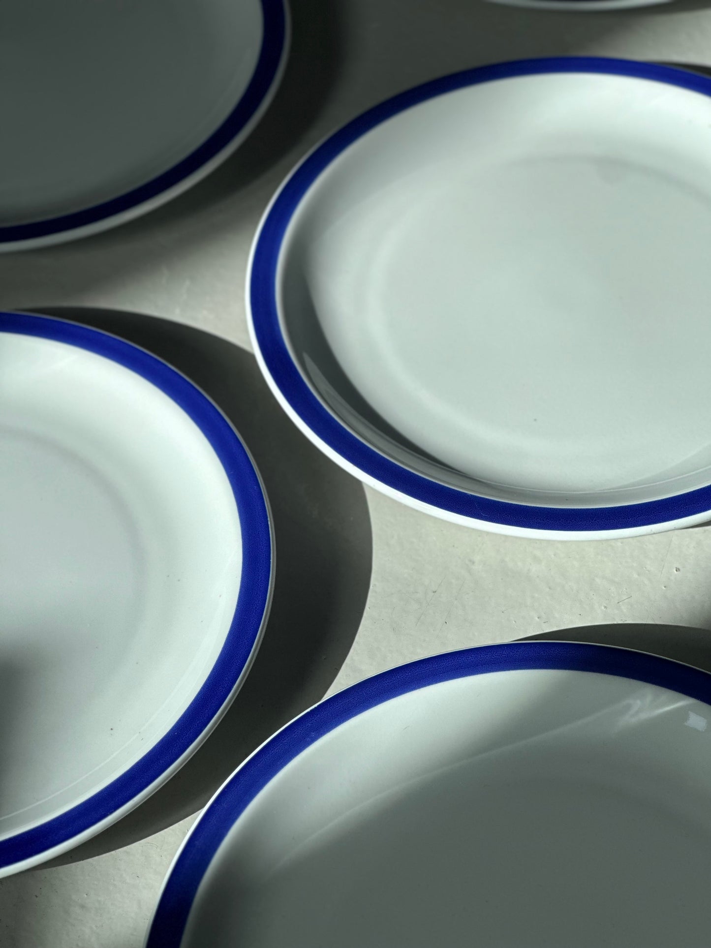 Vintage Bistro Stel - Blå Tyk Kant