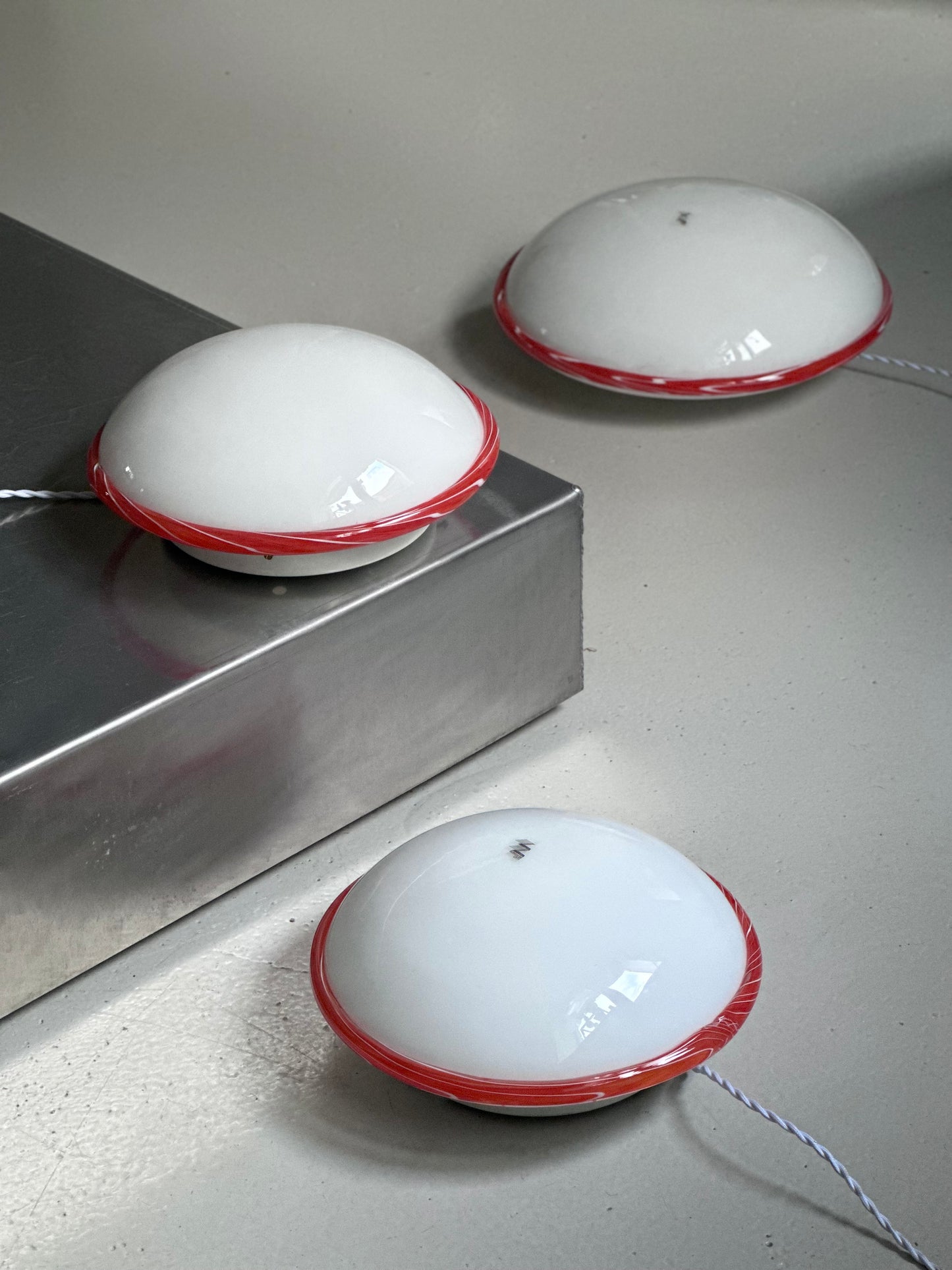 Vintage Murano Plafonder - Bolsjestribet/Swirly kant