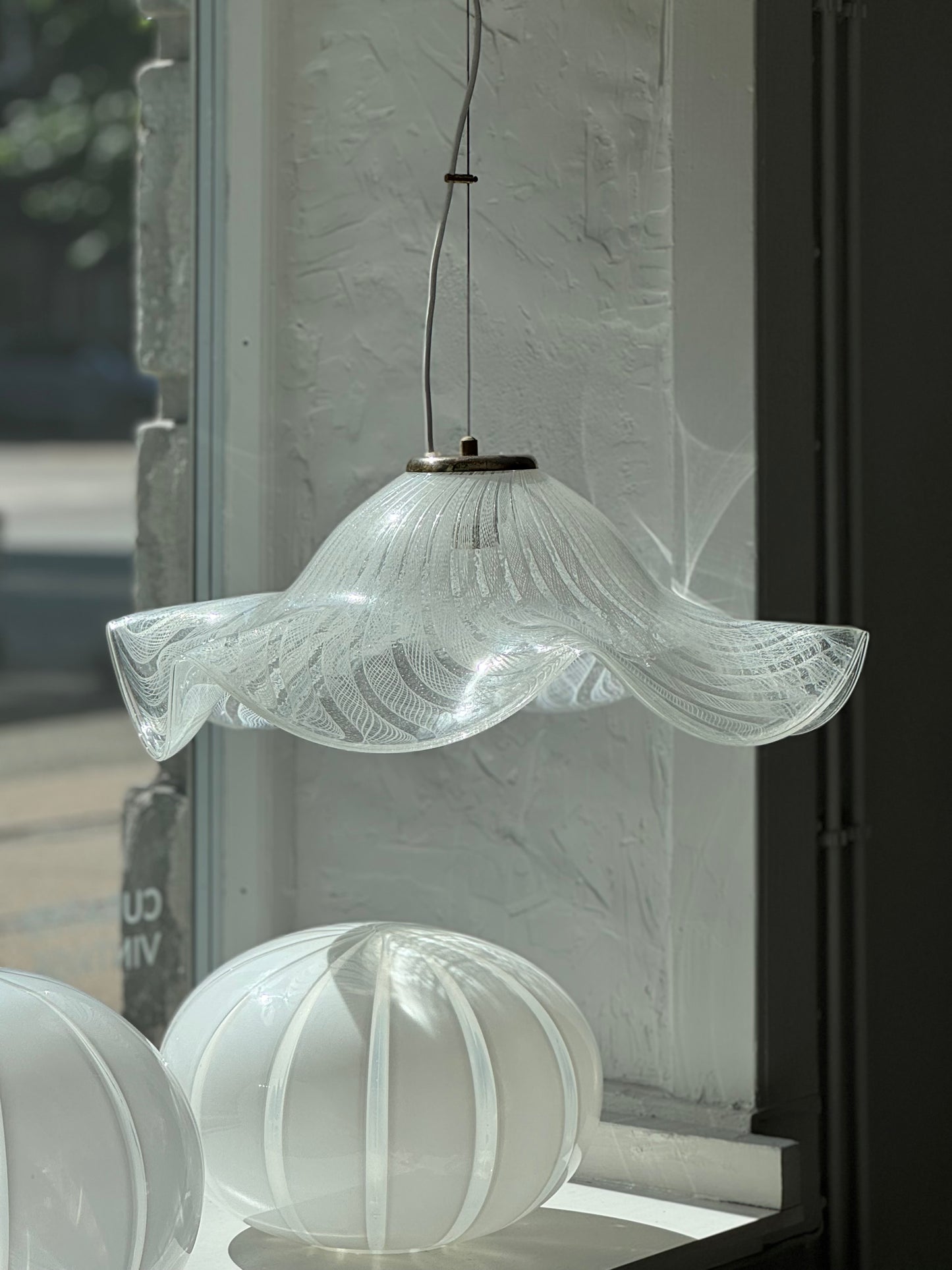 Vintage Murano Wavy Pendel