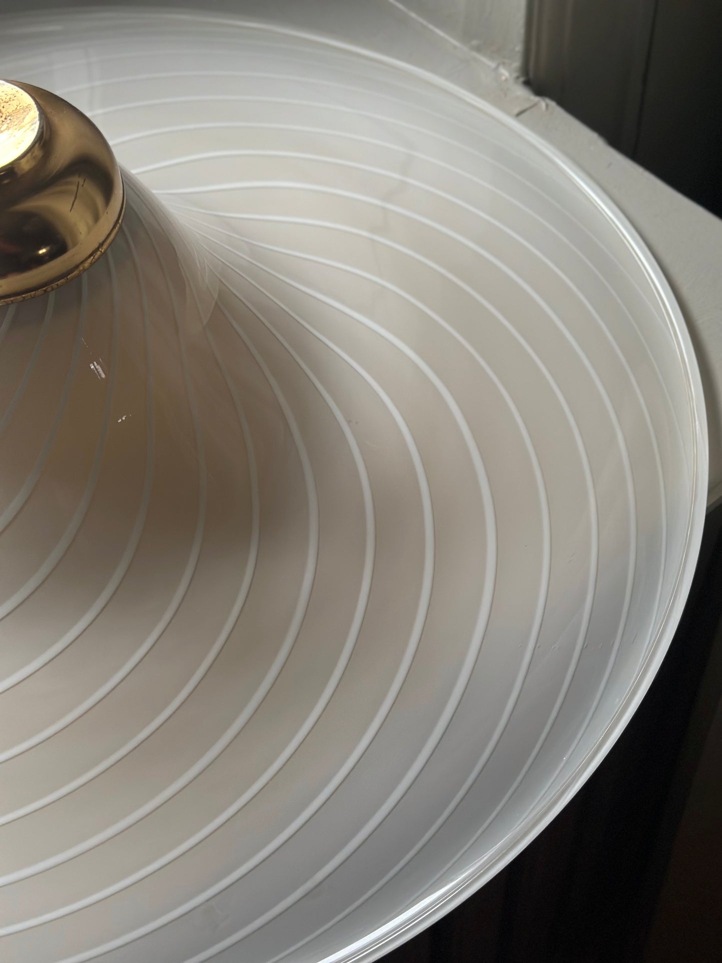 Cremefarvet Vintage Murano Pendel