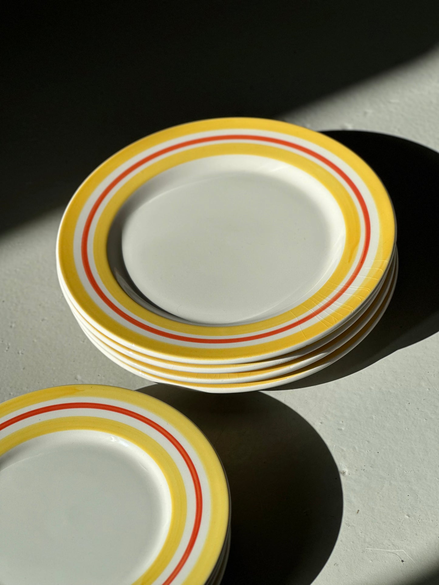 Italienske Gule/Røde Tallerkener