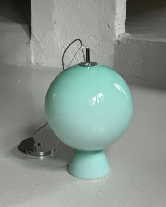 Italiensk Glas Pendel - Aqua-blå