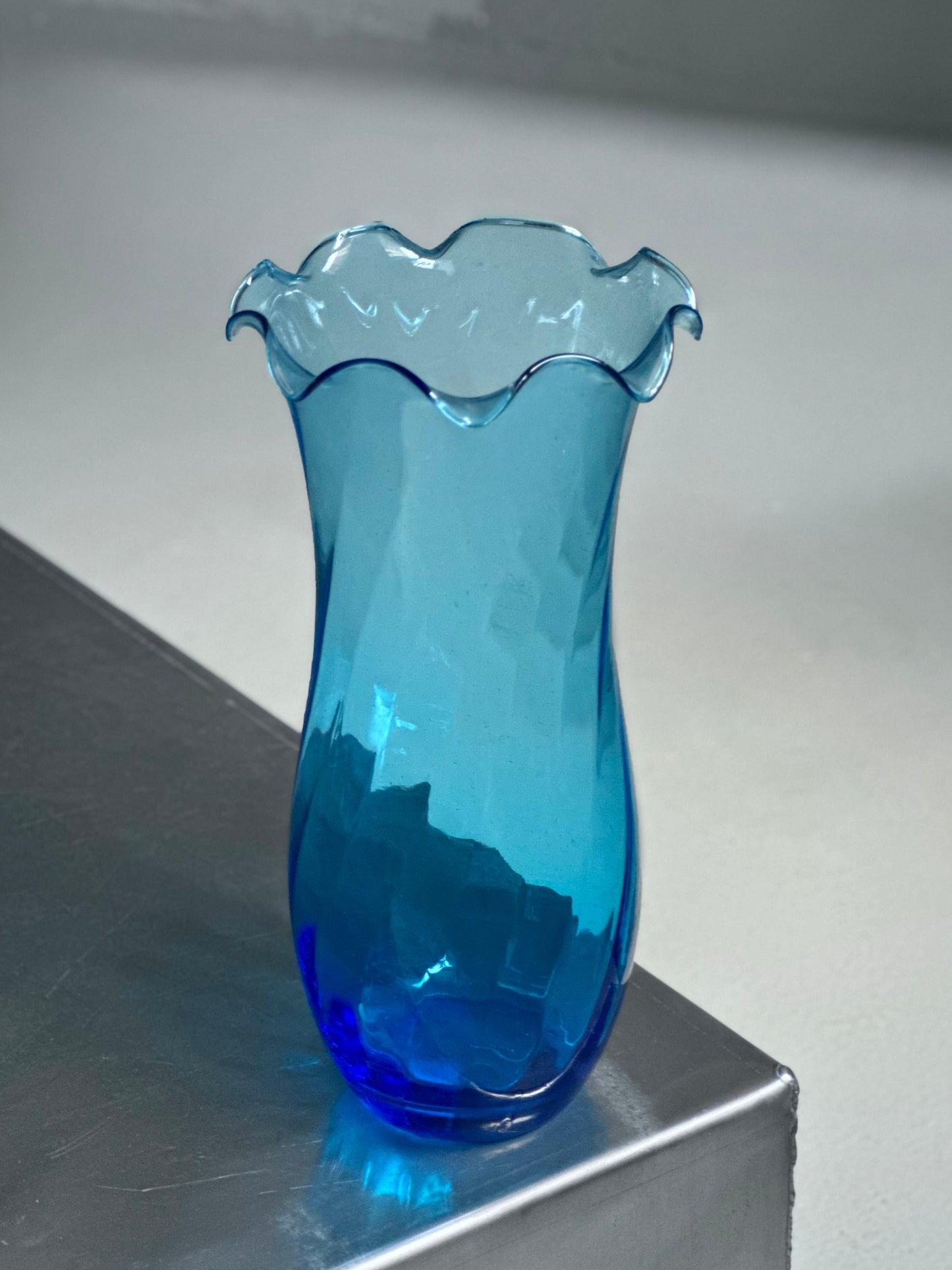 Italiensk Swirl Vase - Blå